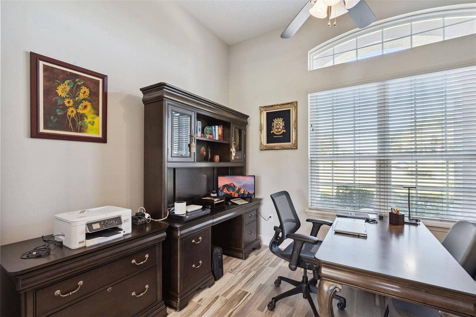 36819 WOLF COURT, Eustis, FL 32736 13'X10' office with french doors for privacy