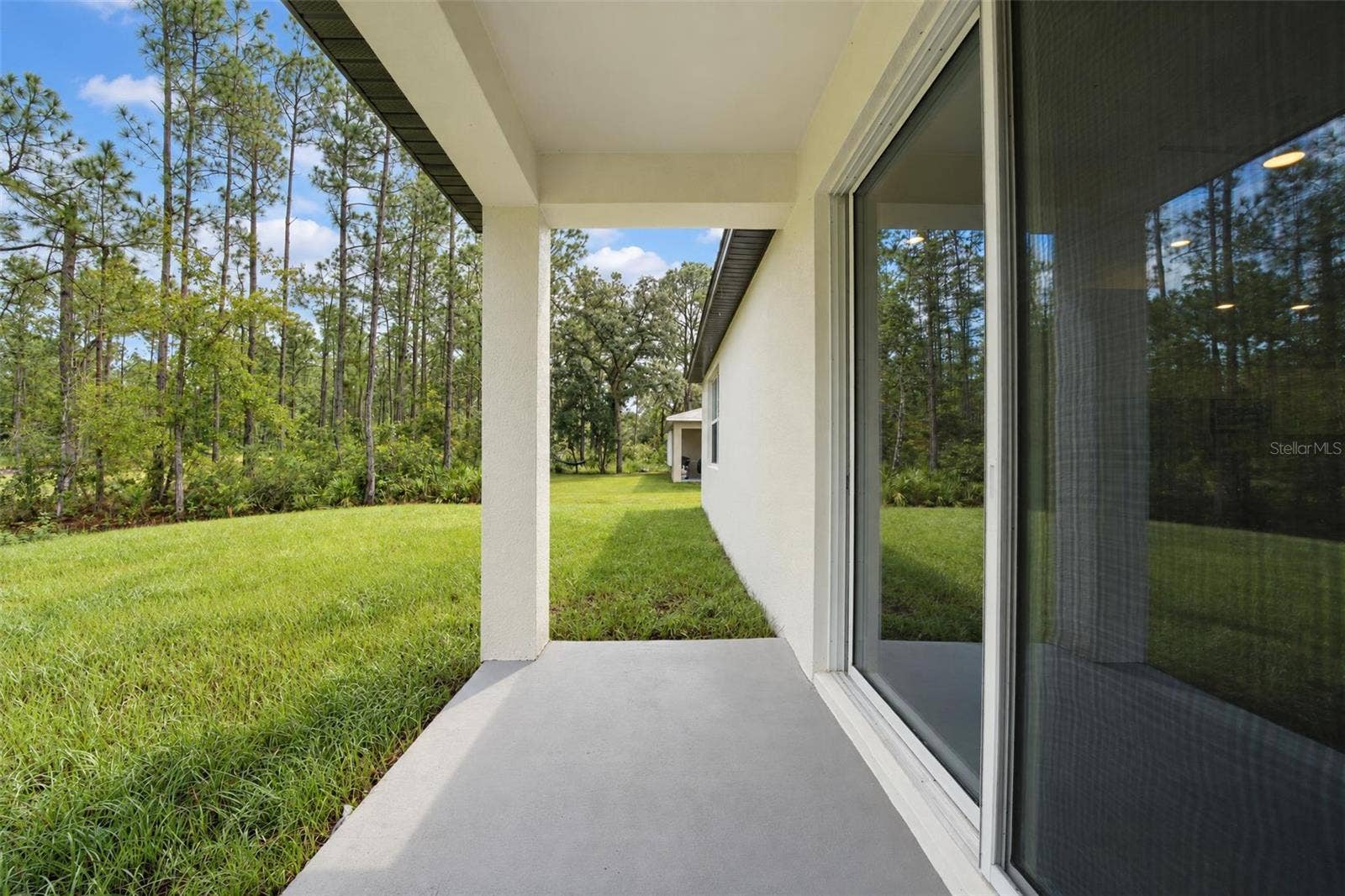 Covered back patio