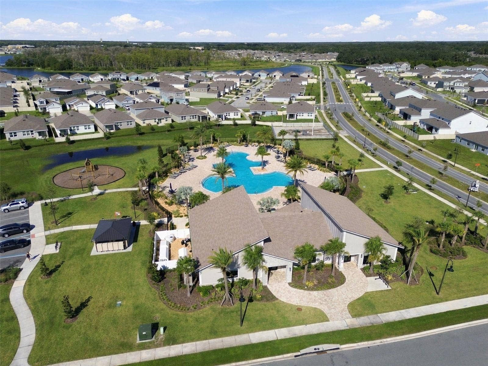 Storey Creek residents enjoy an array of amenities, including a resort-style pool, fitness center, clubhouse, tennis and basketball courts, volleyball court, playground, and walking trails. The low monthly HOA of $181 includes lawn maintenance.