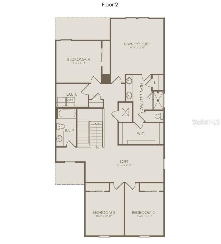 3911 MARBURY COURT, Davenport, FL 33837 Floor Plan - Floor Two