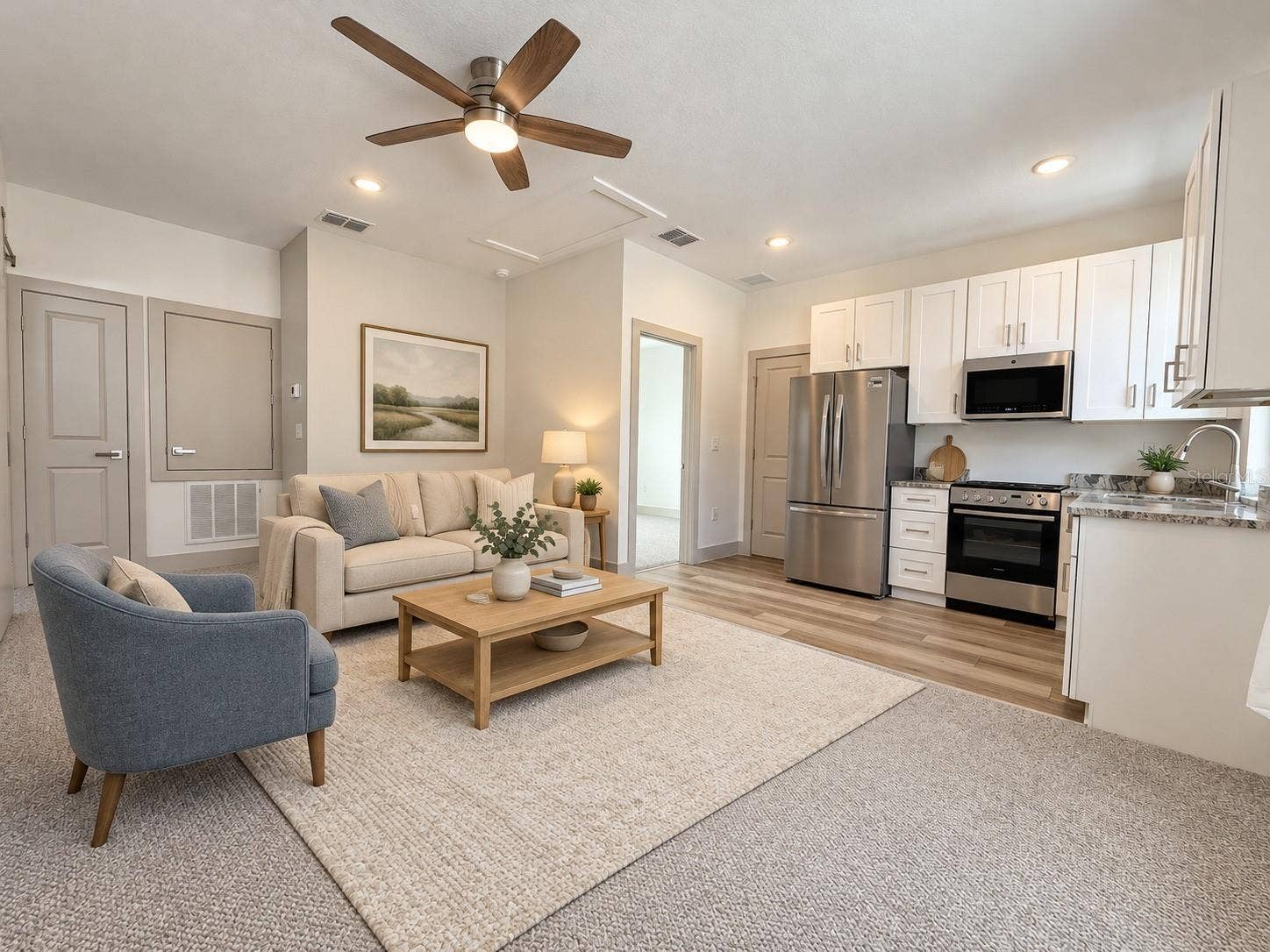 Living & dining area
