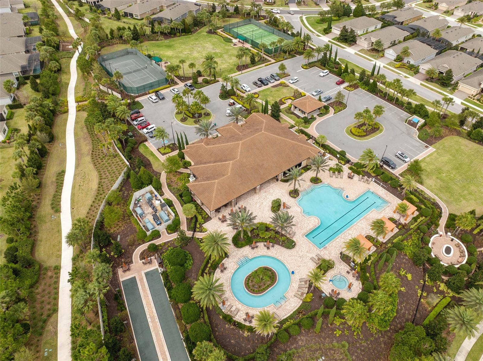 2607 CLEMSON RIDGE COURT, Clermont, FL 34715 Esplanade at Highland Ranch Overhead Amenities View