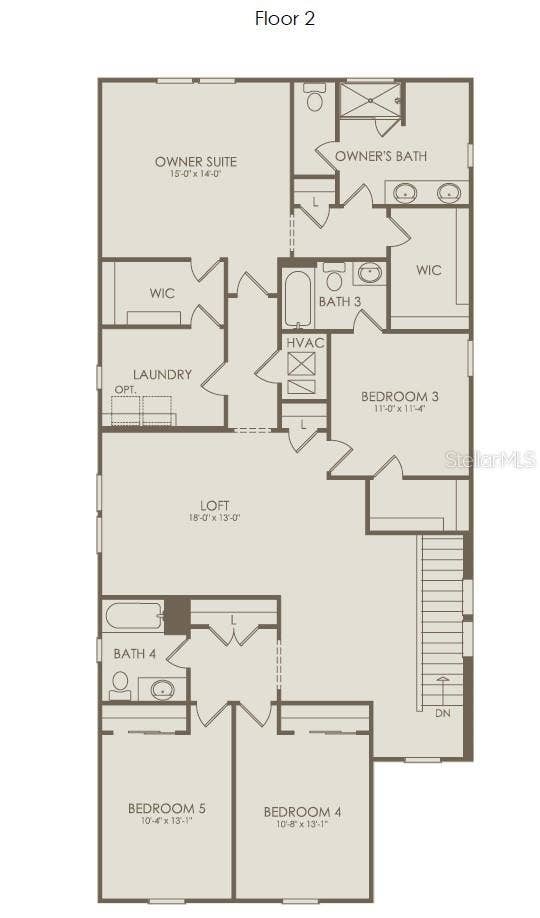 4833 FINLEY DRIVE, Davenport, FL 33837 Floor Plan - Floor Two
