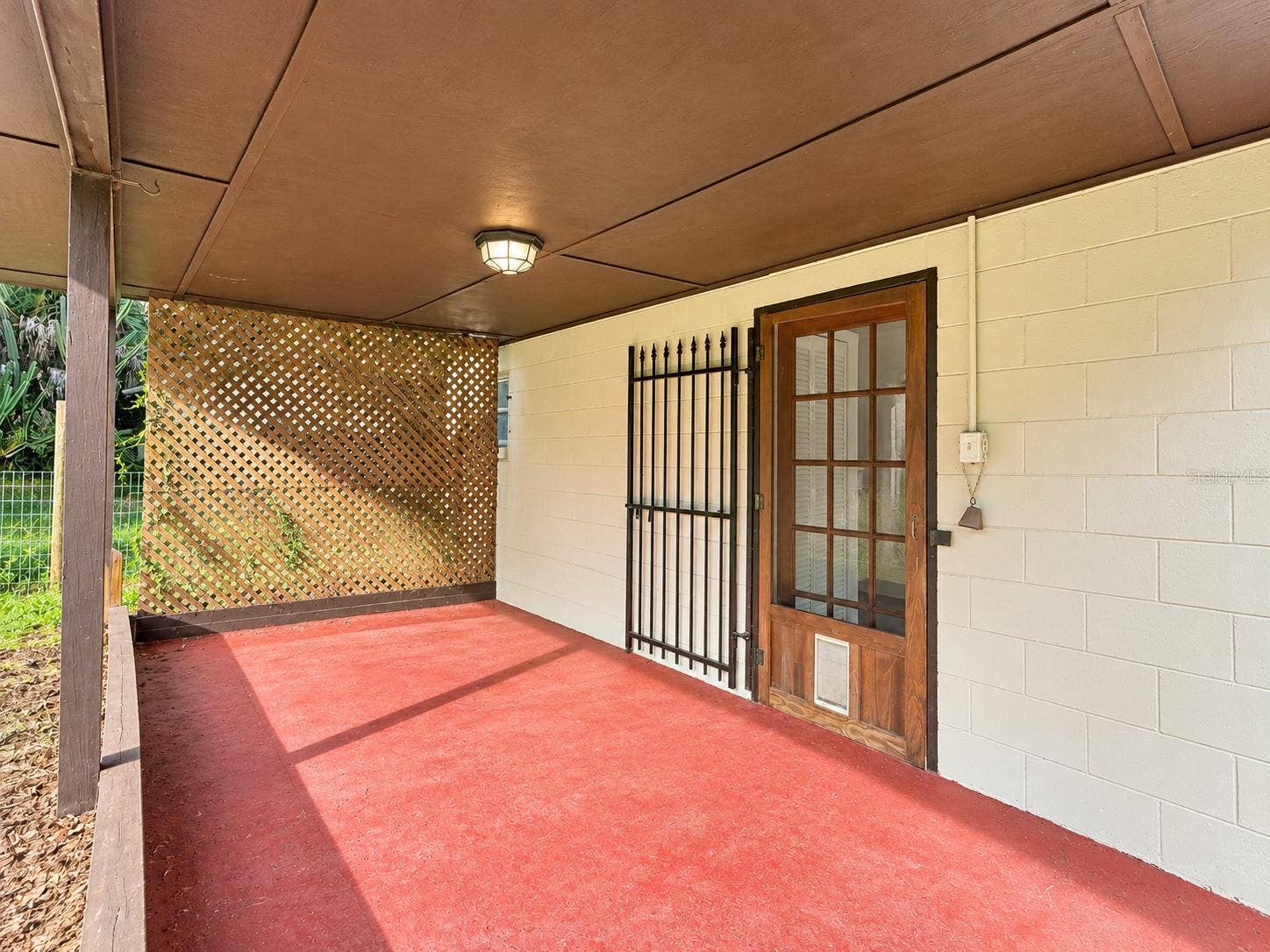 Rear open patio