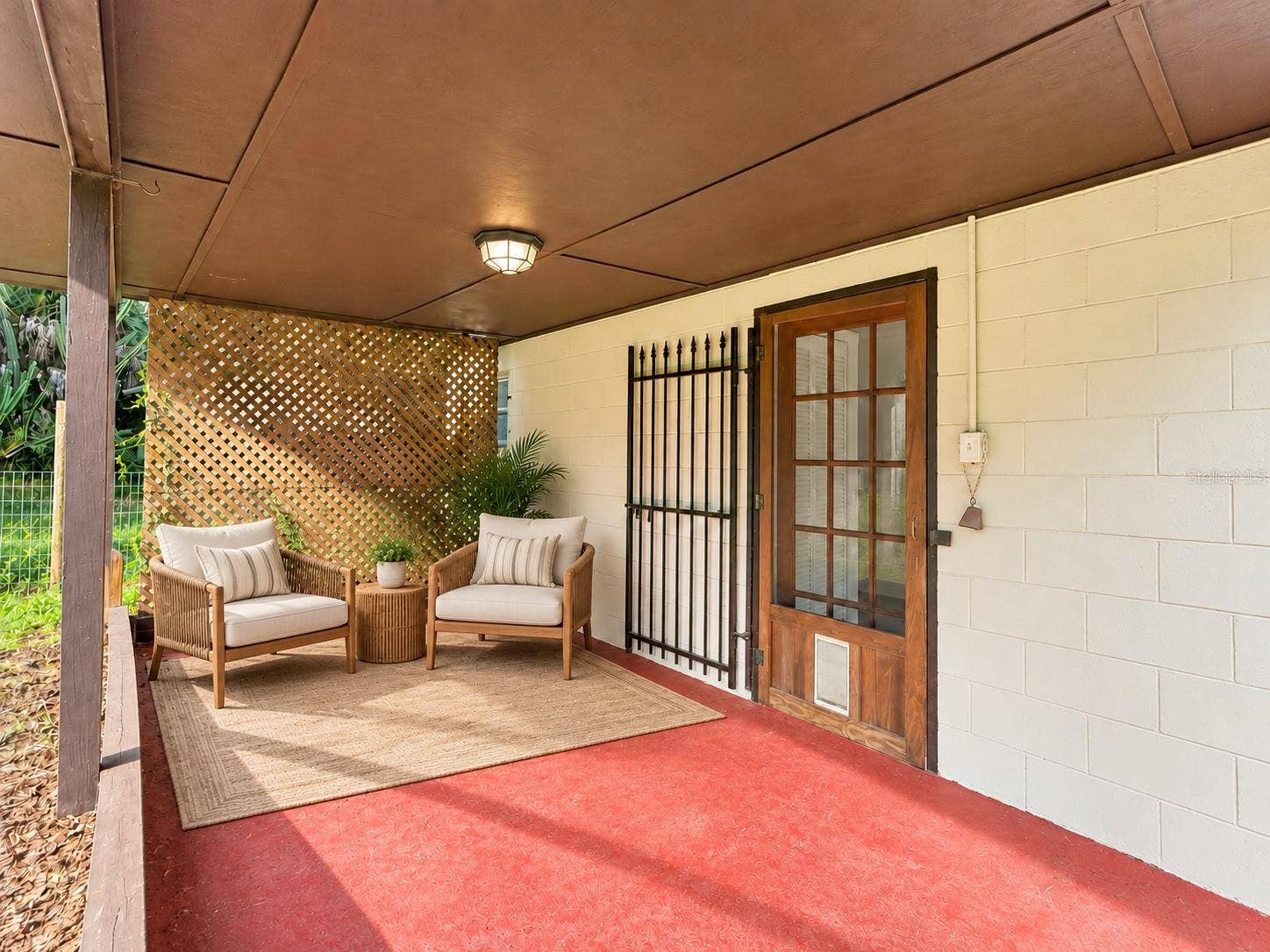 Rear open patio