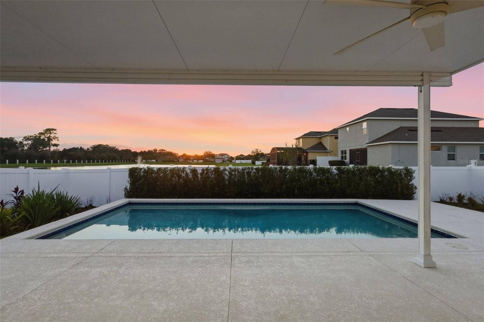 4010 SAPSUCKER LOOP, Sanford, FL 32773 Pool Sunset