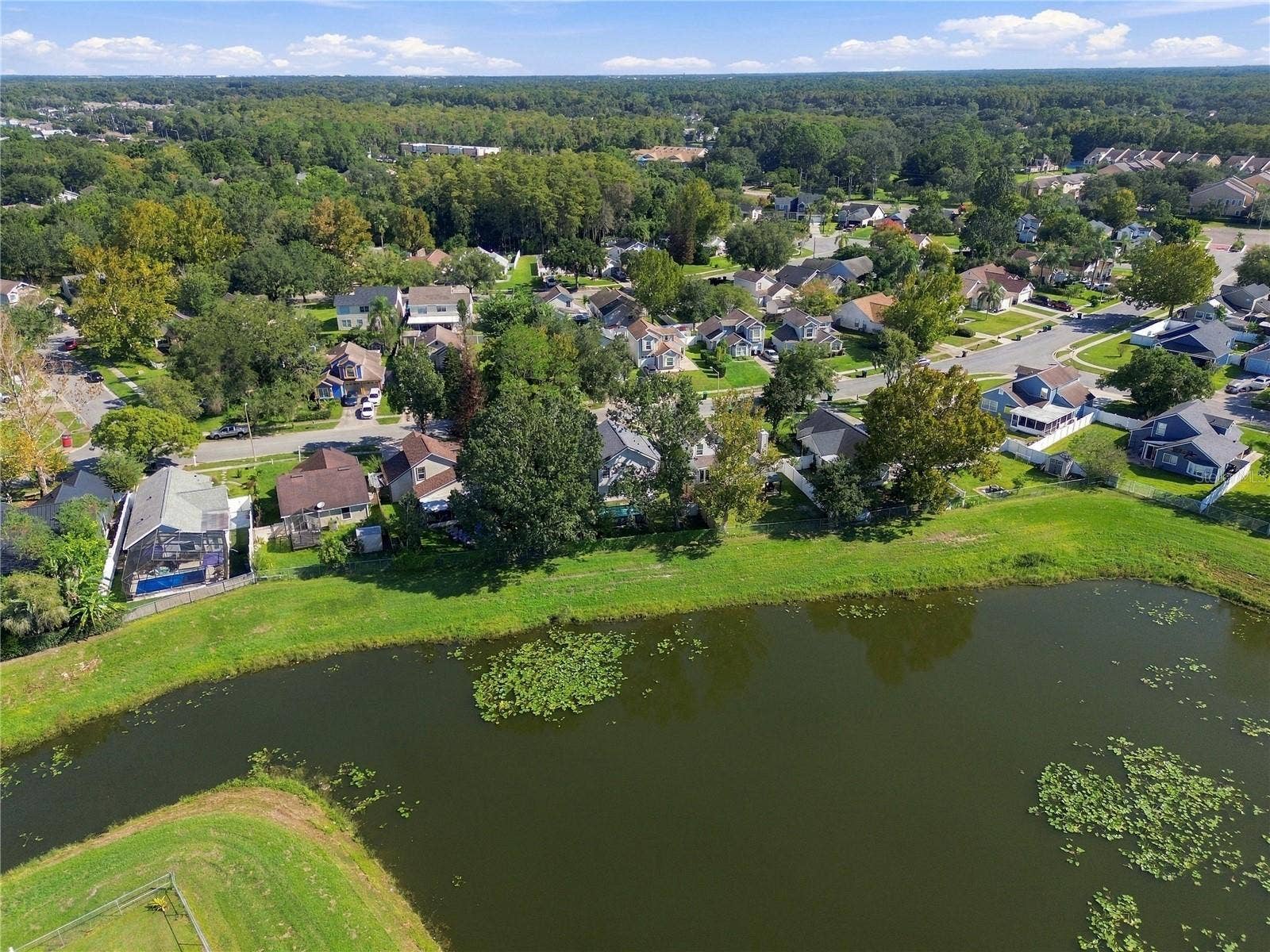 Aerial View Back Yard