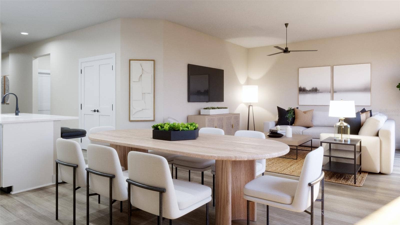 1932 GREENBOROUGH LOOP, Deland, FL 32724 Dining Room Rendering (Virtually Staged)