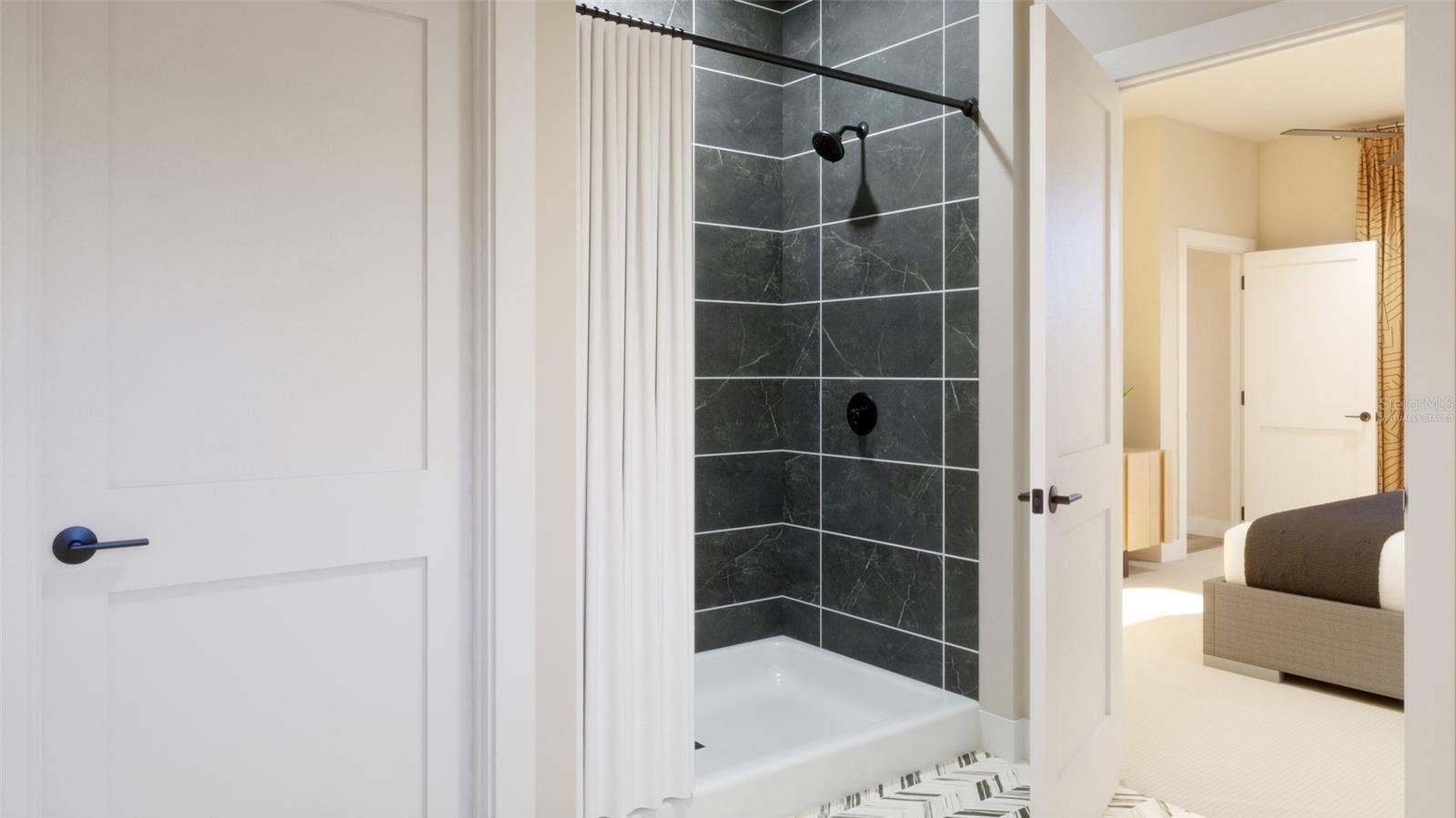 1932 GREENBOROUGH LOOP, Deland, FL 32724 Primary Bathroom Rendering (Virtually Staged)