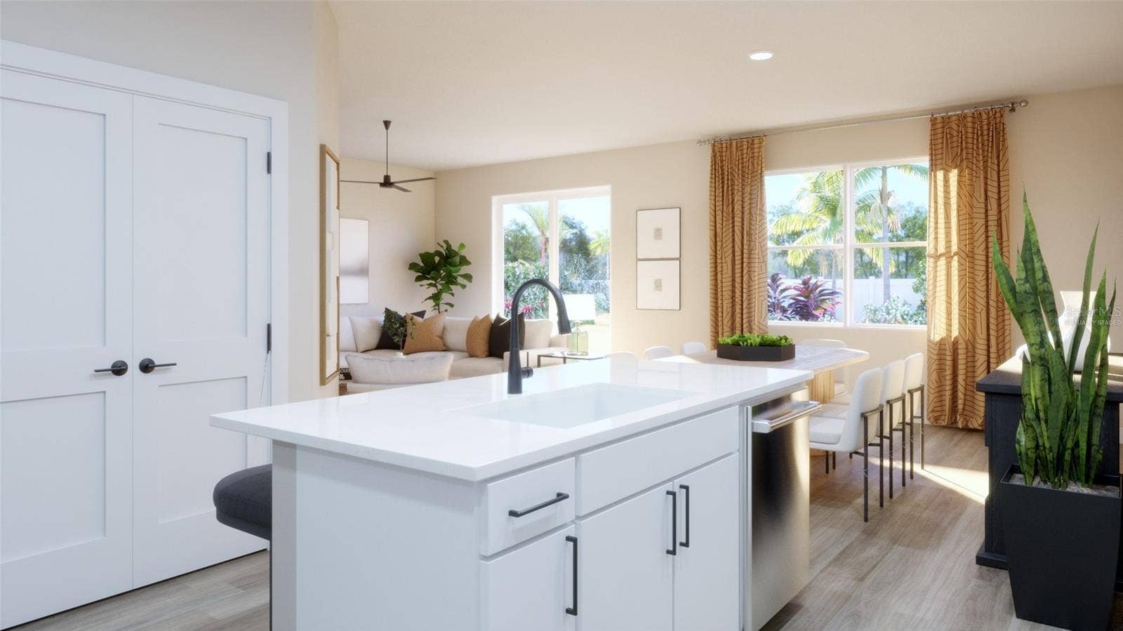 1932 GREENBOROUGH LOOP, Deland, FL 32724 Kitchen Rendering (Virtually Staged)