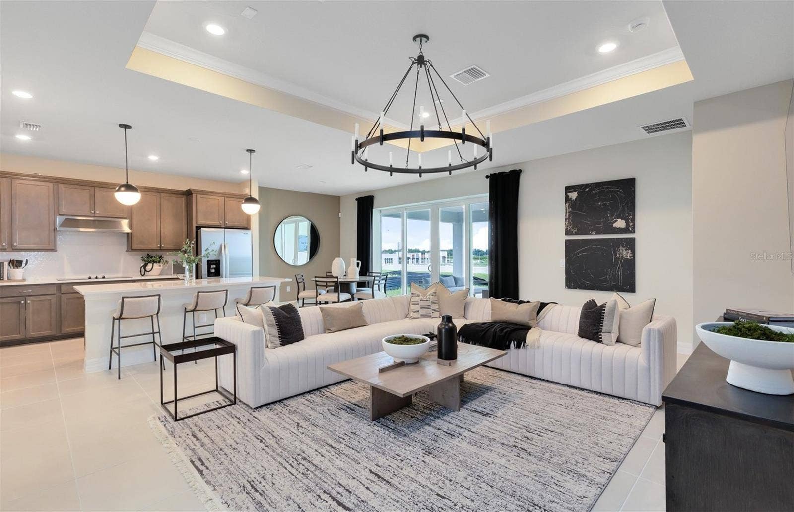 Model Home Design Only. Pictures and furnishings are for illustrative purposes only. Elevations, colors and options may vary. Furniture is for model home staging only.