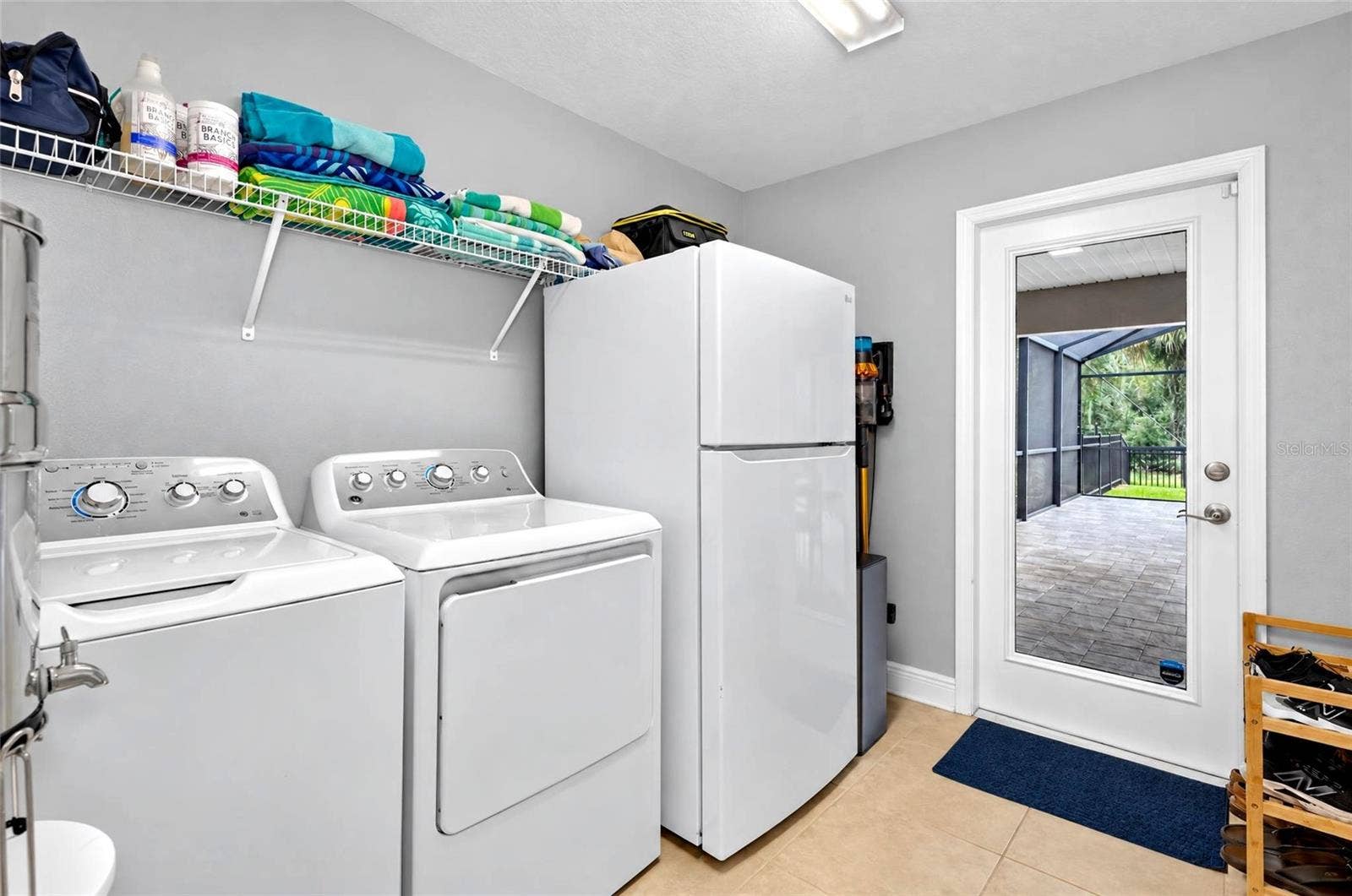 Inside laundry room