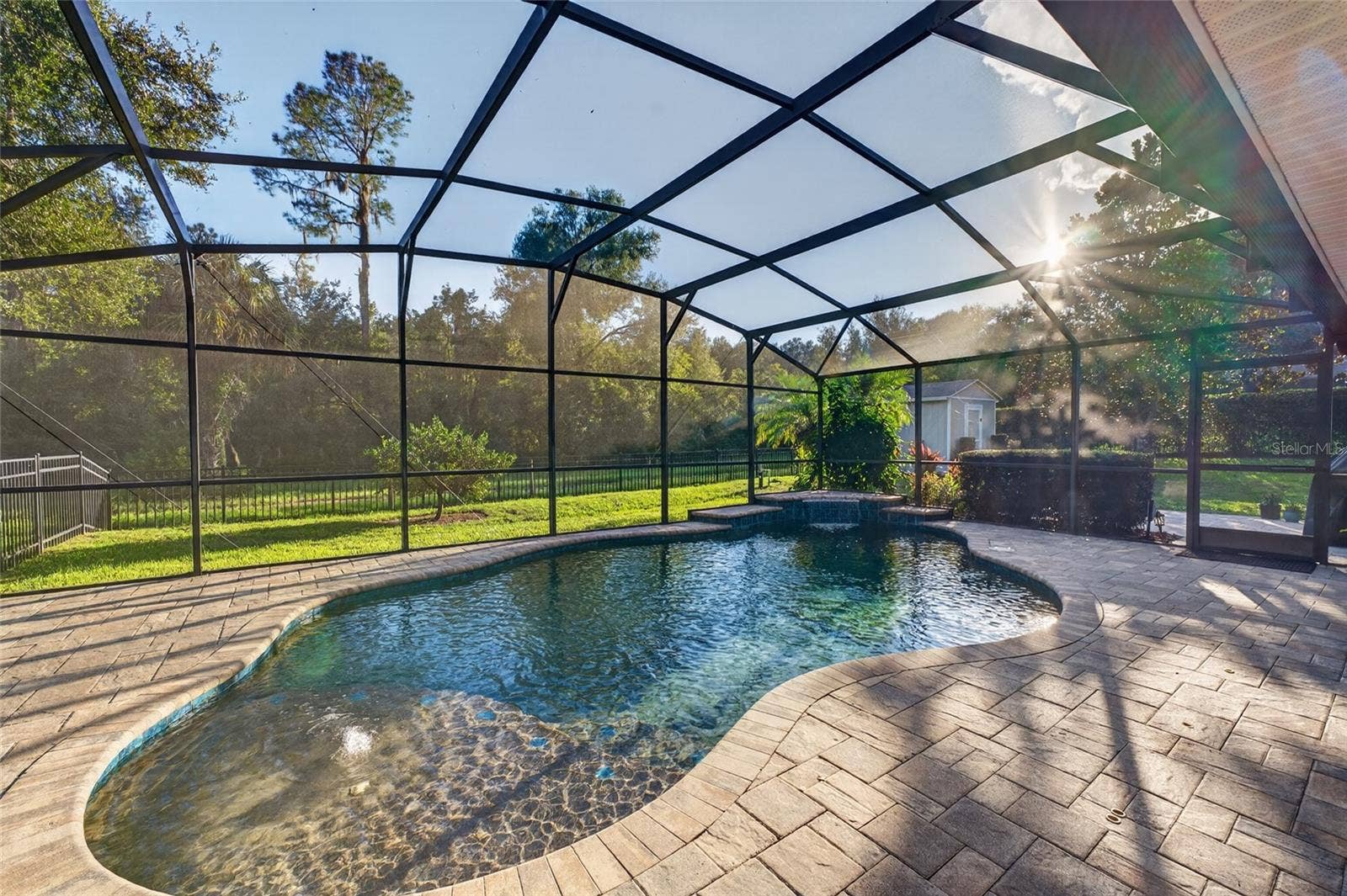 Pool and fenced yard