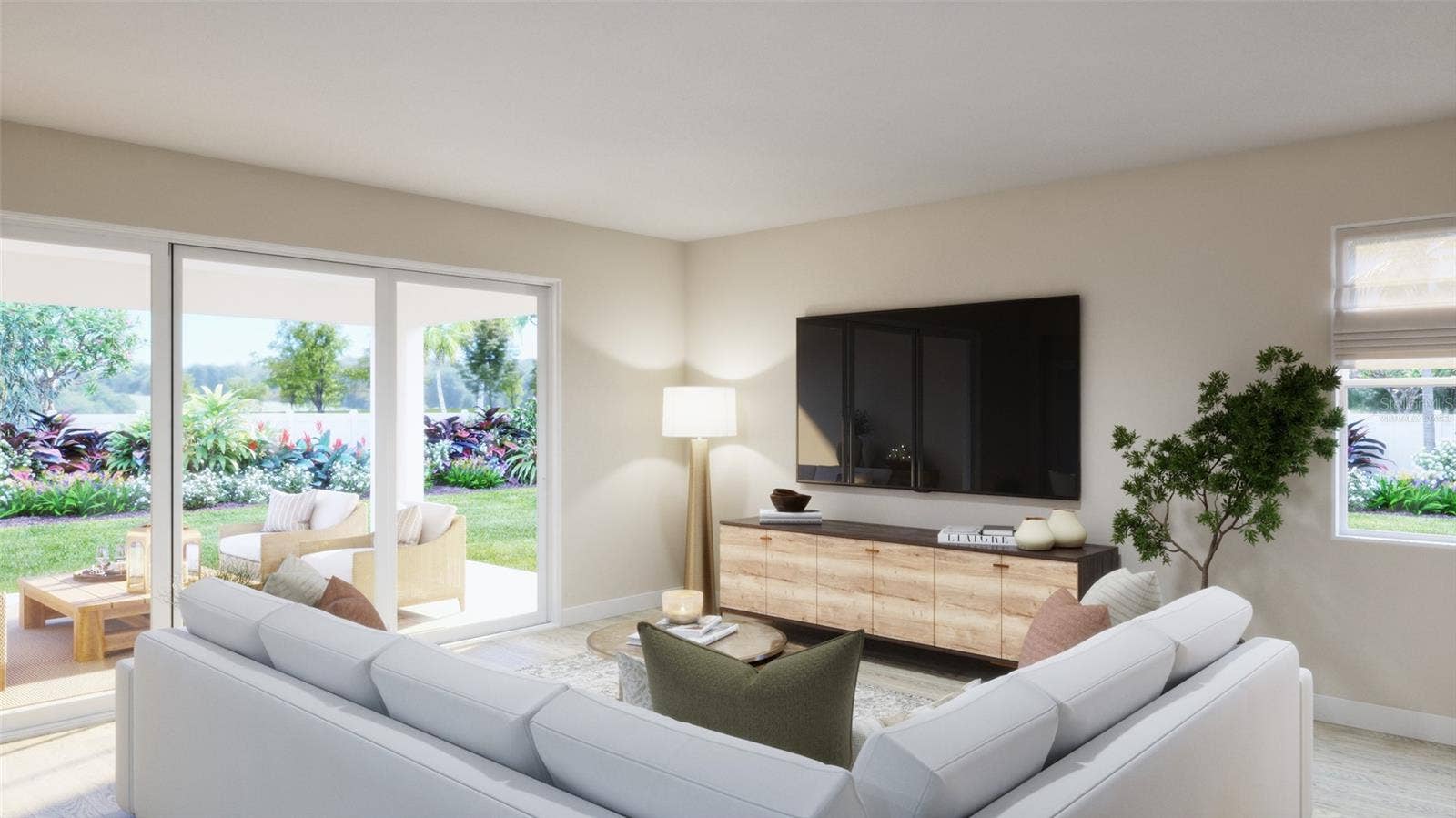4787 TURKEY OUTLOOK ROAD, Apopka, FL 32712 Great Room Rendering (Virtually Staged)