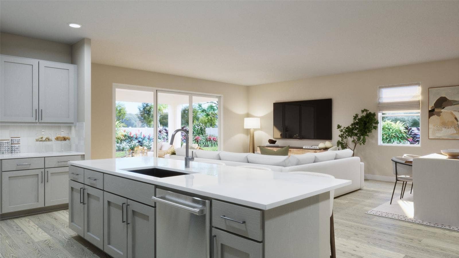 4787 TURKEY OUTLOOK ROAD, Apopka, FL 32712 Kitchen Rendering (Virtually Staged)
