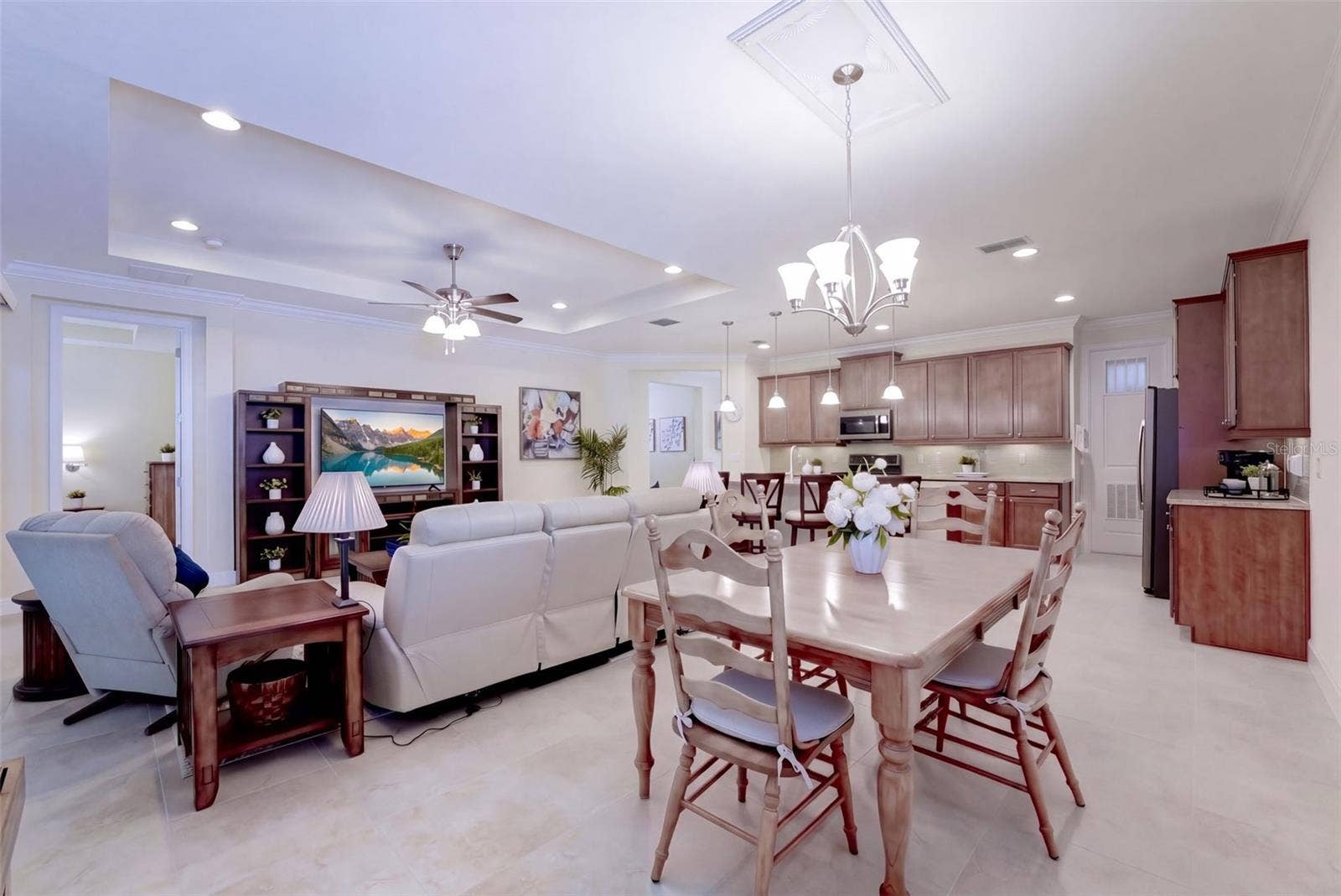 1233 EGGLESTON DRIVE, Deland, FL 32724 View of the Dining, Great Room & Kitchen areas