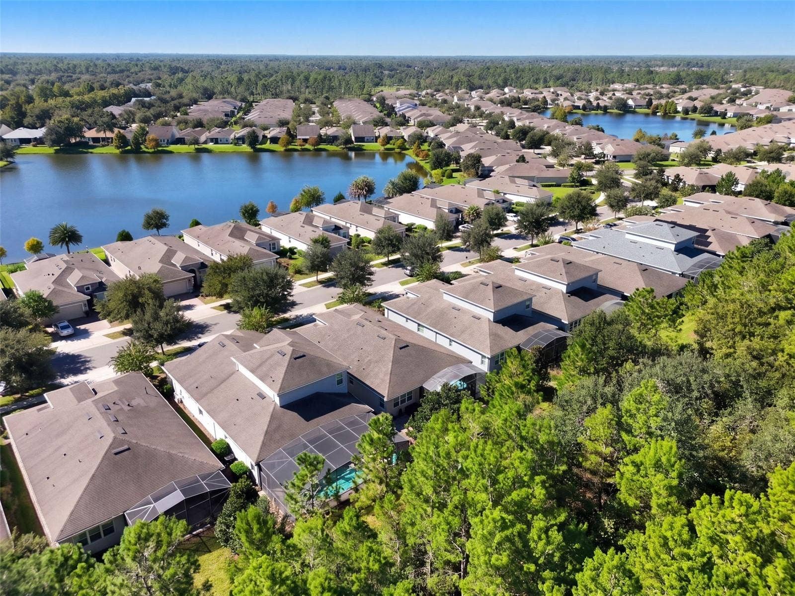 1233 EGGLESTON DRIVE, Deland, FL 32724 Aerial view from behind the Home