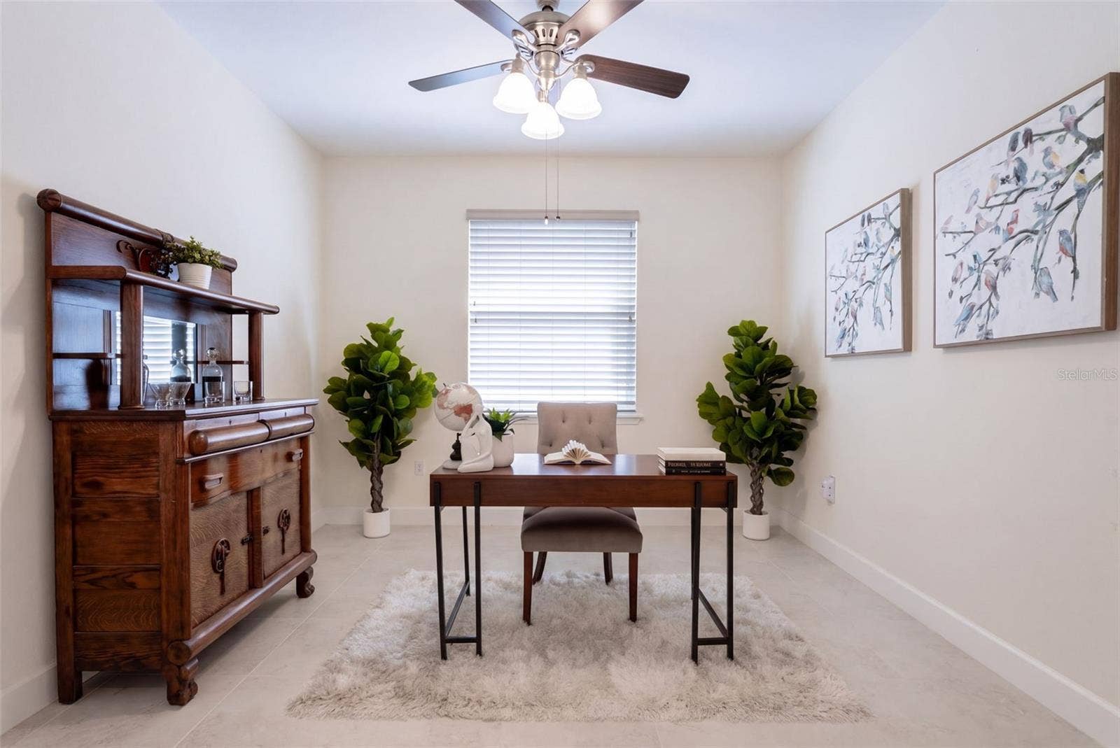 1233 EGGLESTON DRIVE, Deland, FL 32724 12' x 11'6" Den/Office w/ a ceiling fan