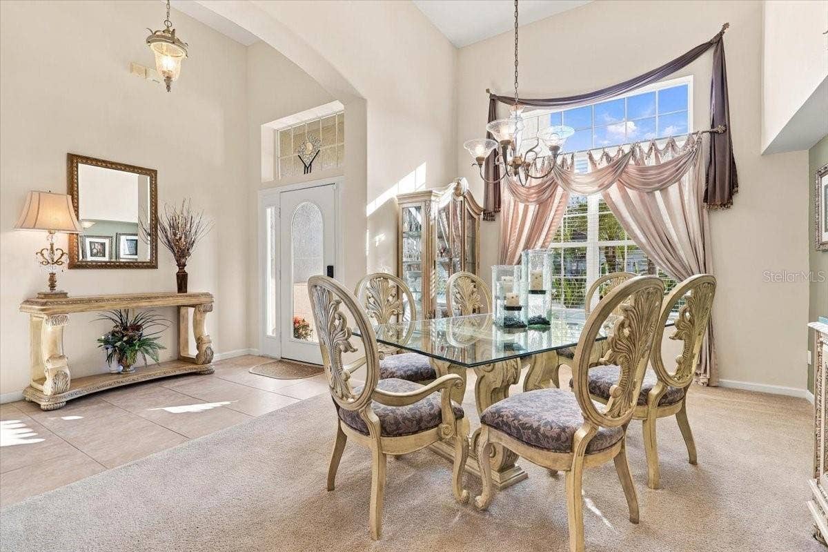 Foyer, formal dining.