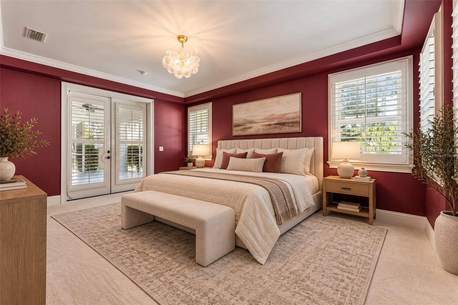 Primary bedroom-Virtually staged