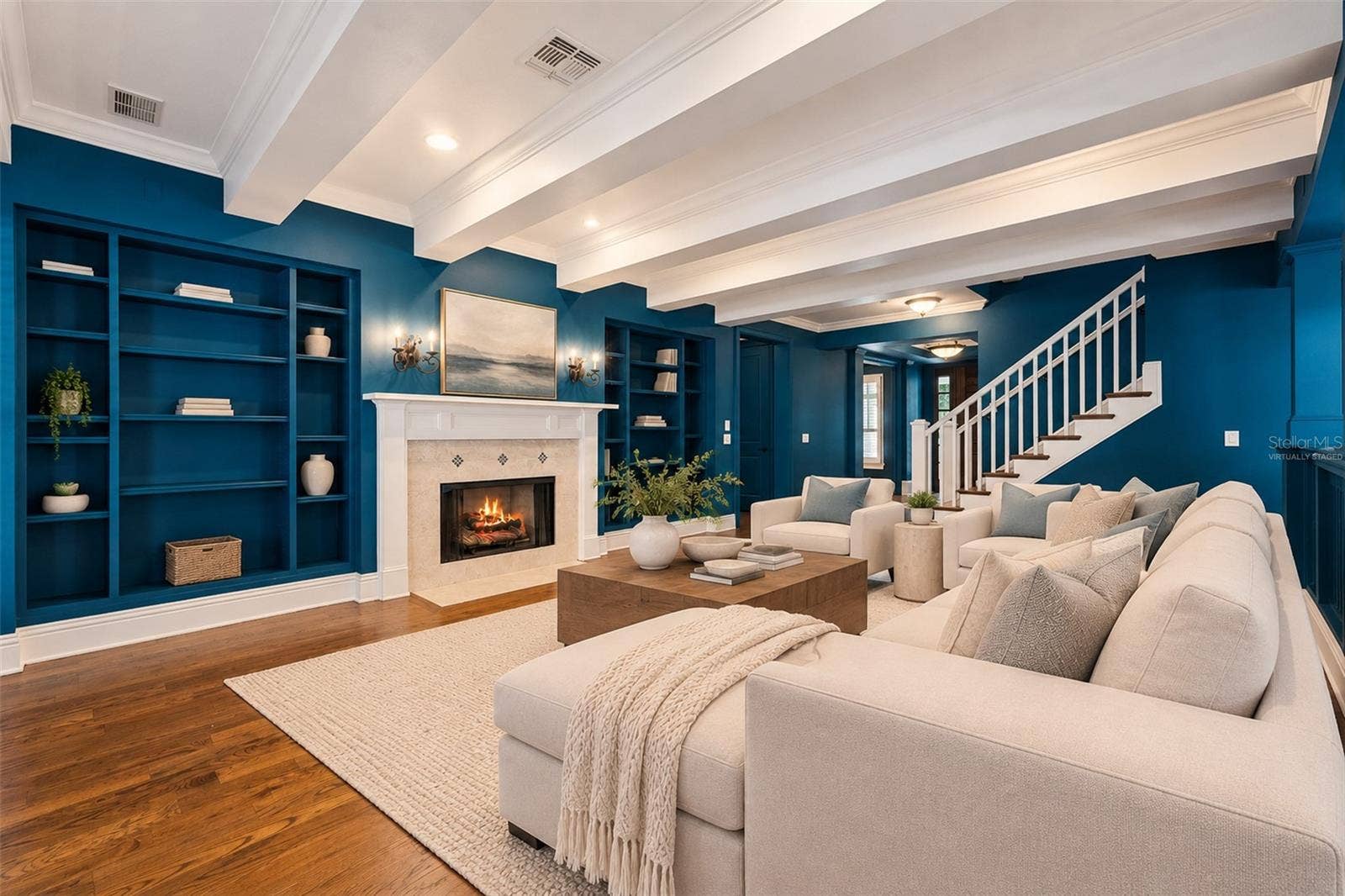 Living room-Virtually staged