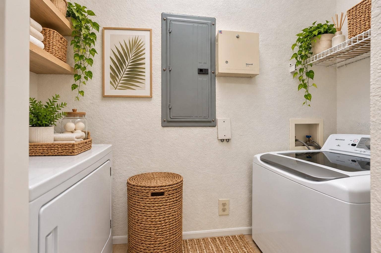 Virtually Staged Laundry Room