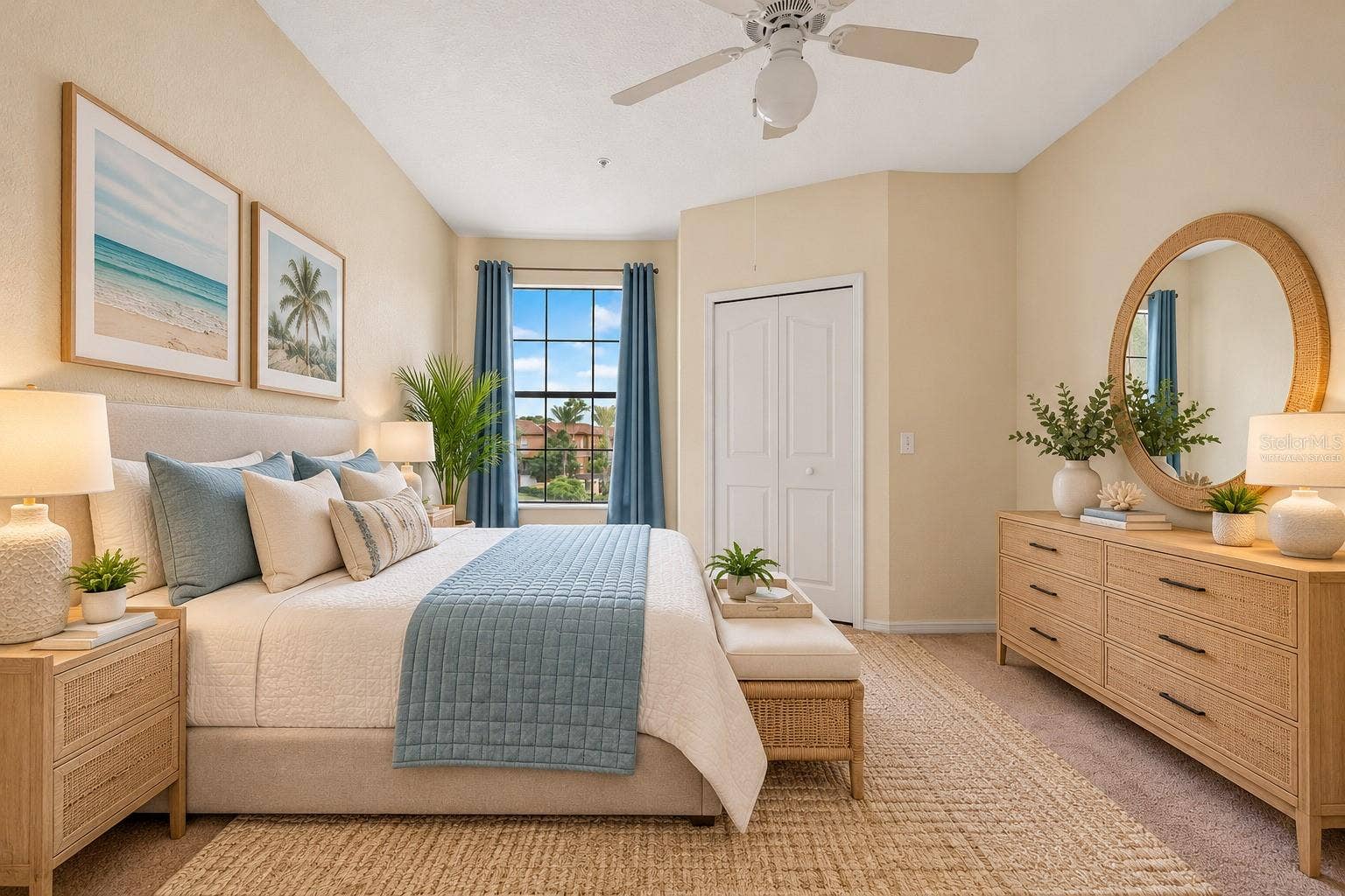 Virtually Staged Second Bedroom