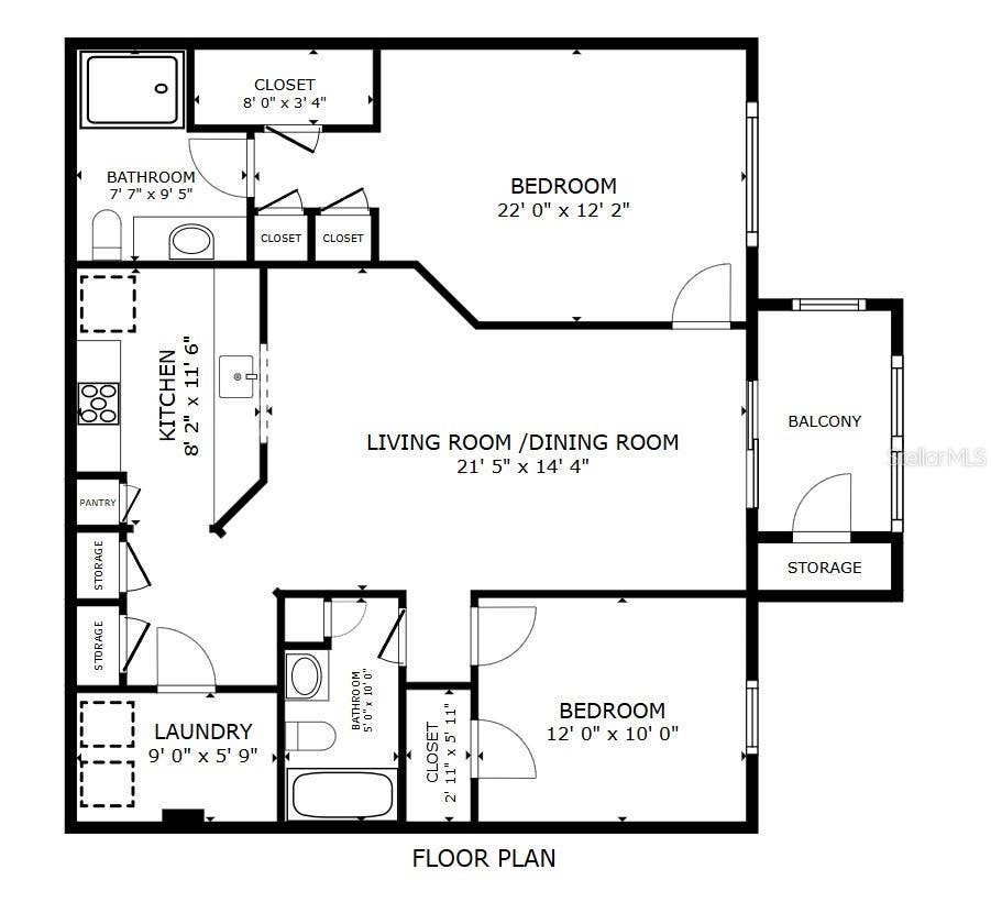 4849 Cypress Woods Dr #1302 Floor Plan