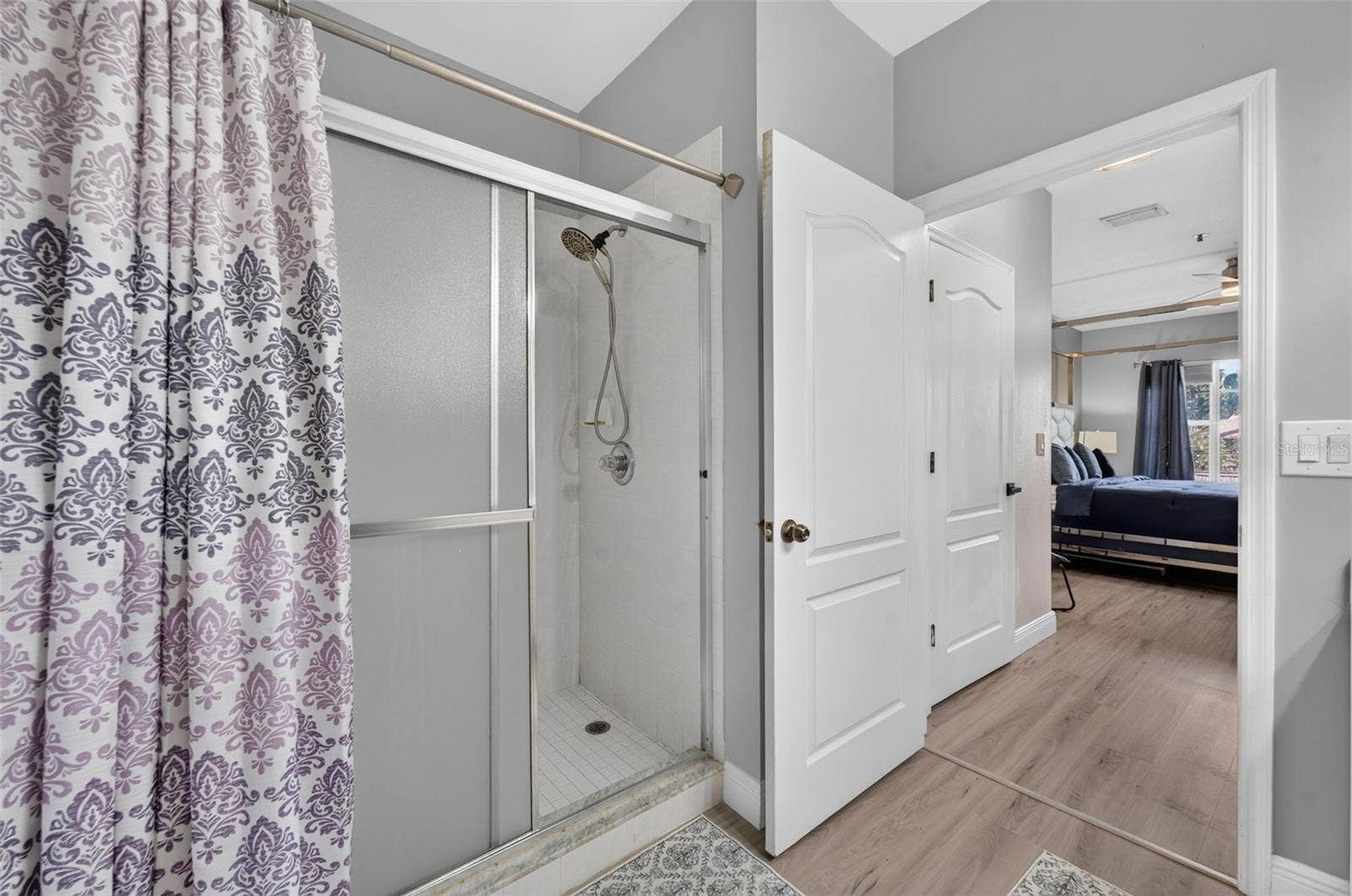 Primary bath with walk-in shower