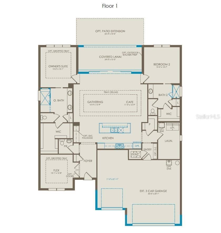 6541 WHITE WILLOW COURT, St Cloud, FL 34771 Floor Plan - Floor One