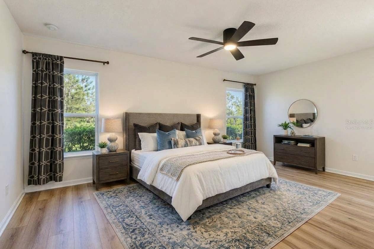 Primary Bedroom -Virtually staged