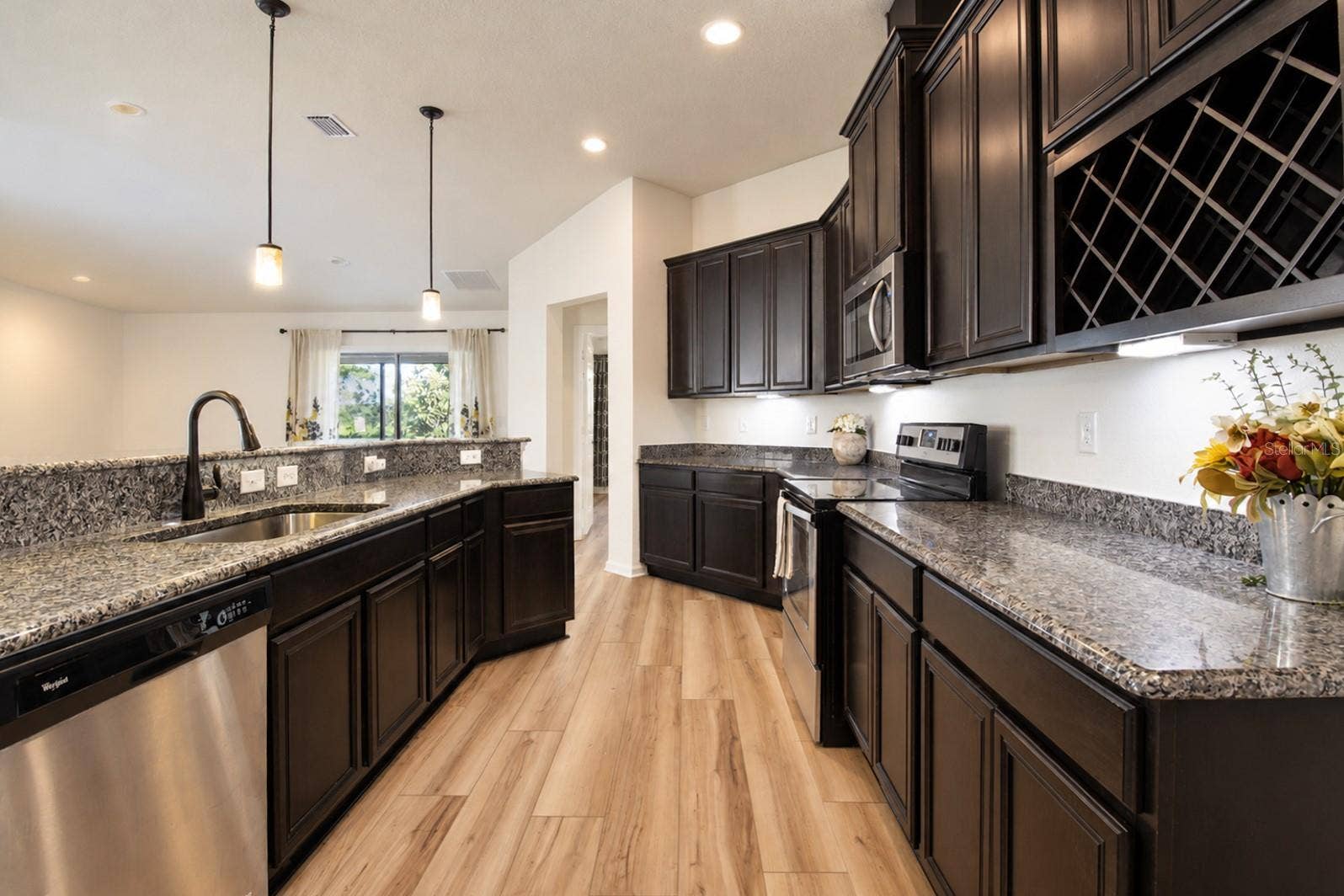 Loads of counter space with granite counters