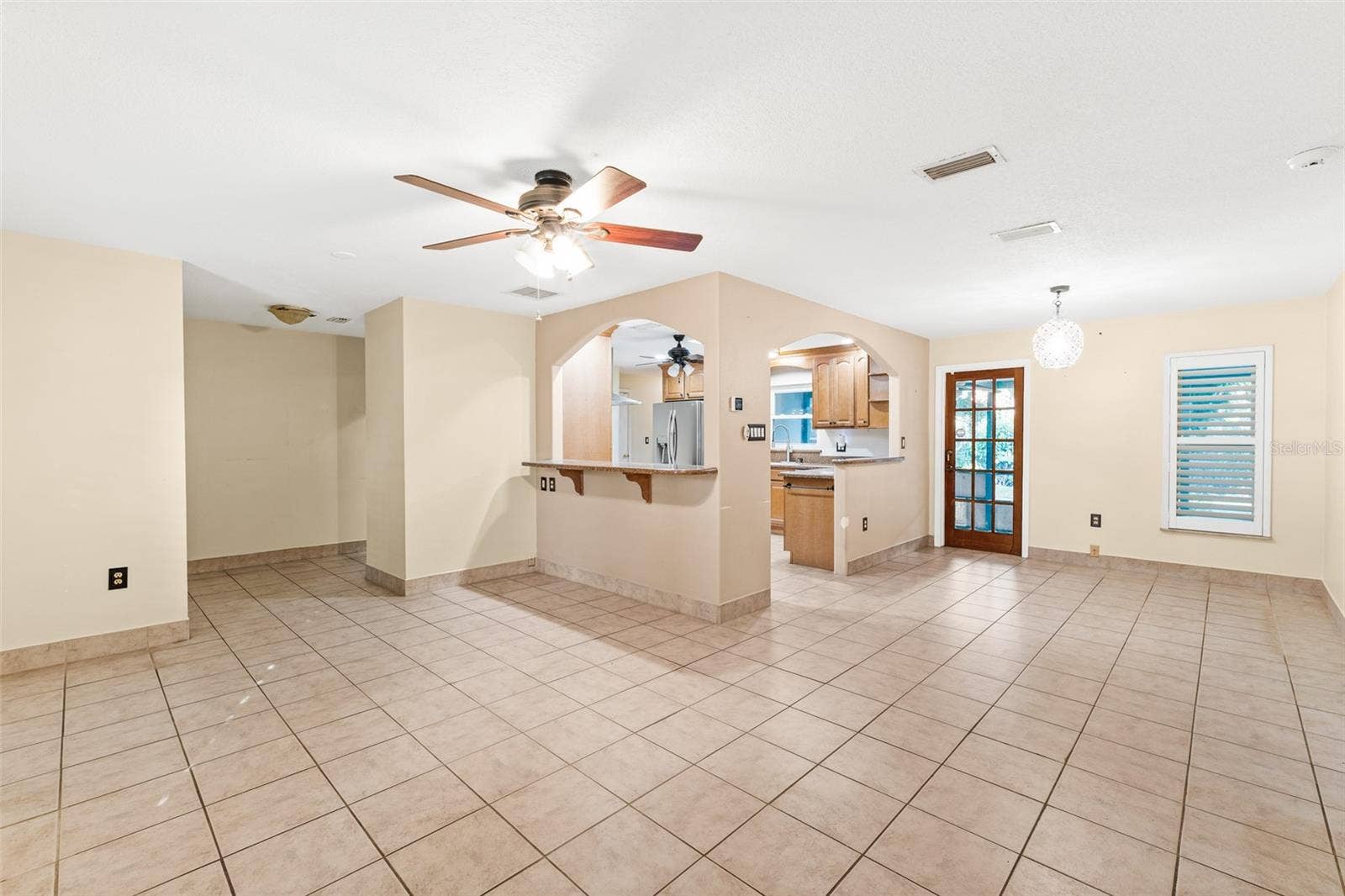 638 ORANGE COURT, Rockledge, FL 32955 Tile Throughout Open Living Areas