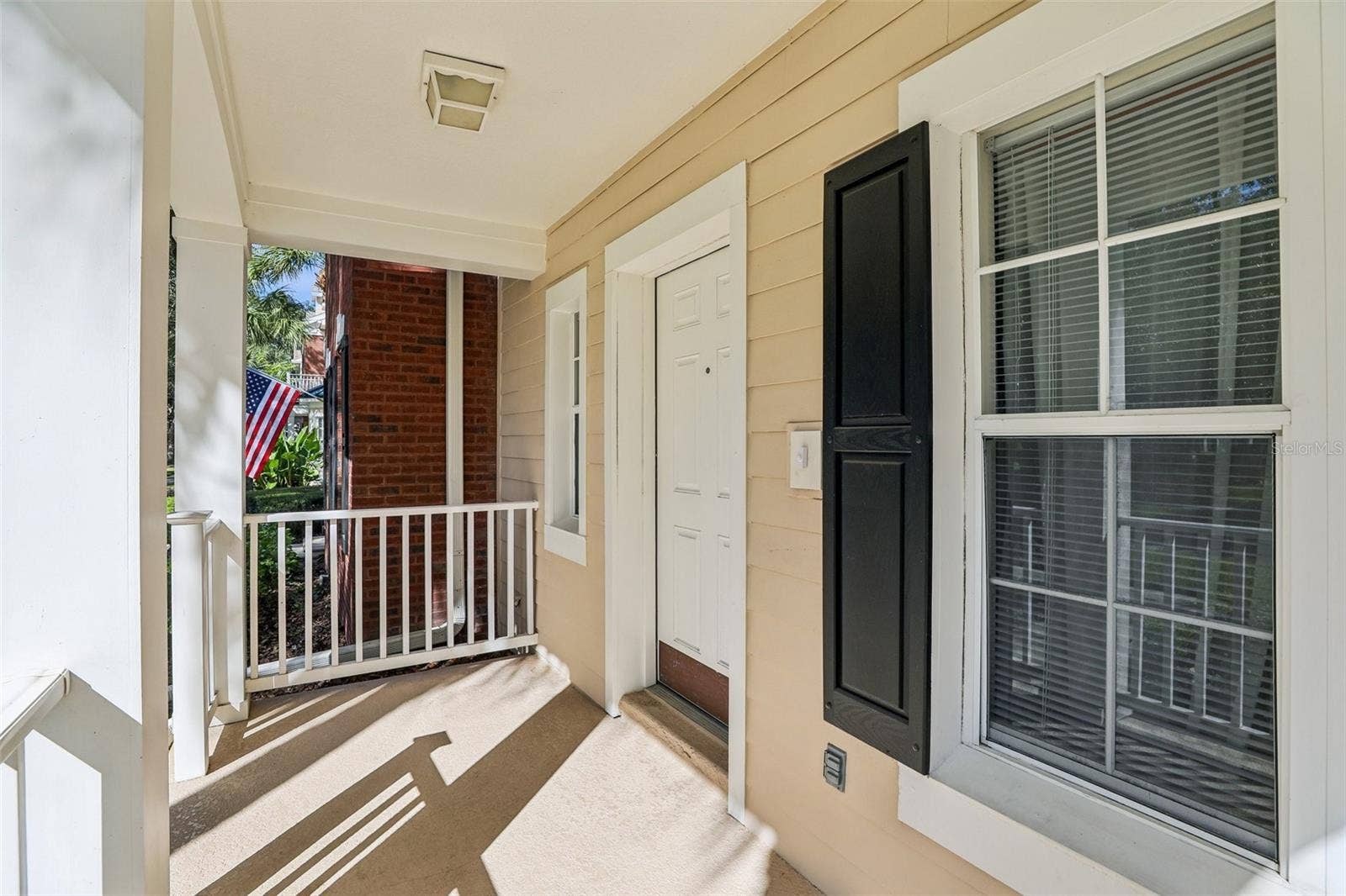 Covered front porch.