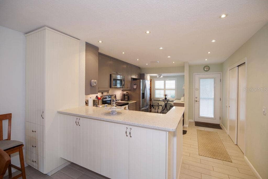 Bar Countertop with Storage Cabinets