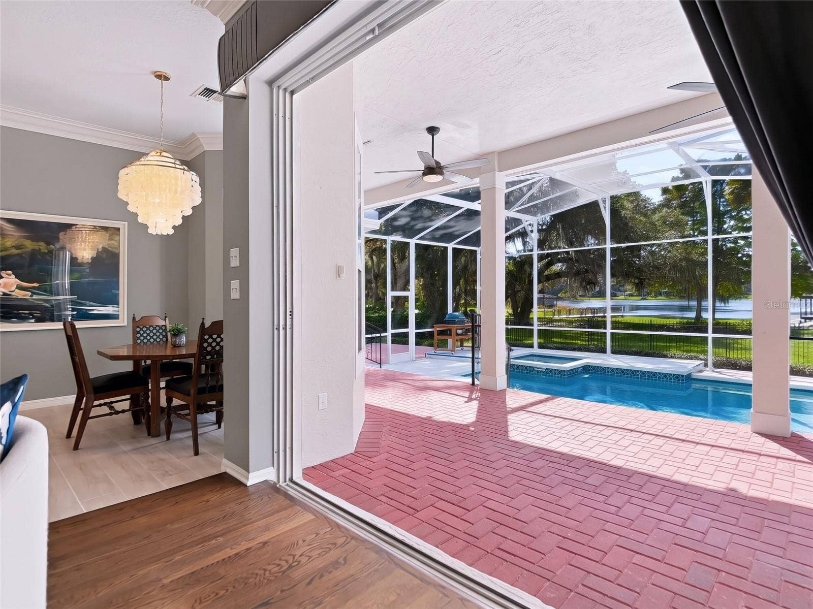 1128 OAKPOINT CIRCLE, Apopka, FL 32712 Cozy Living Room with lake views