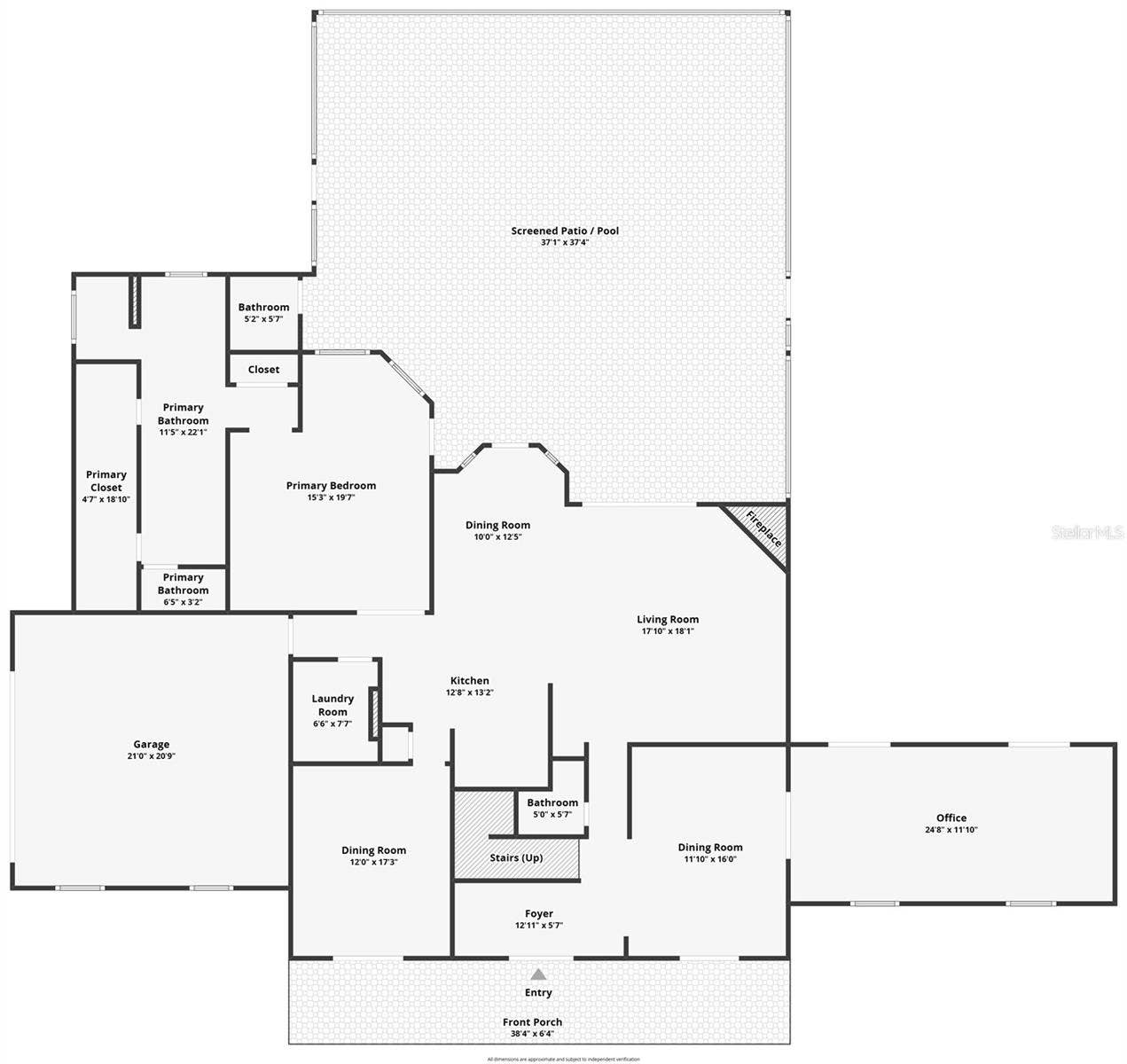 1128 OAKPOINT CIRCLE, Apopka, FL 32712 Floorplan Level 1