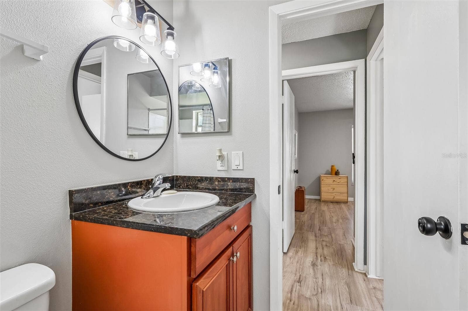 1332 BOREAS DRIVE, Orlando, FL 32822 The guest bathroom also has a wall cabinet for extra storage