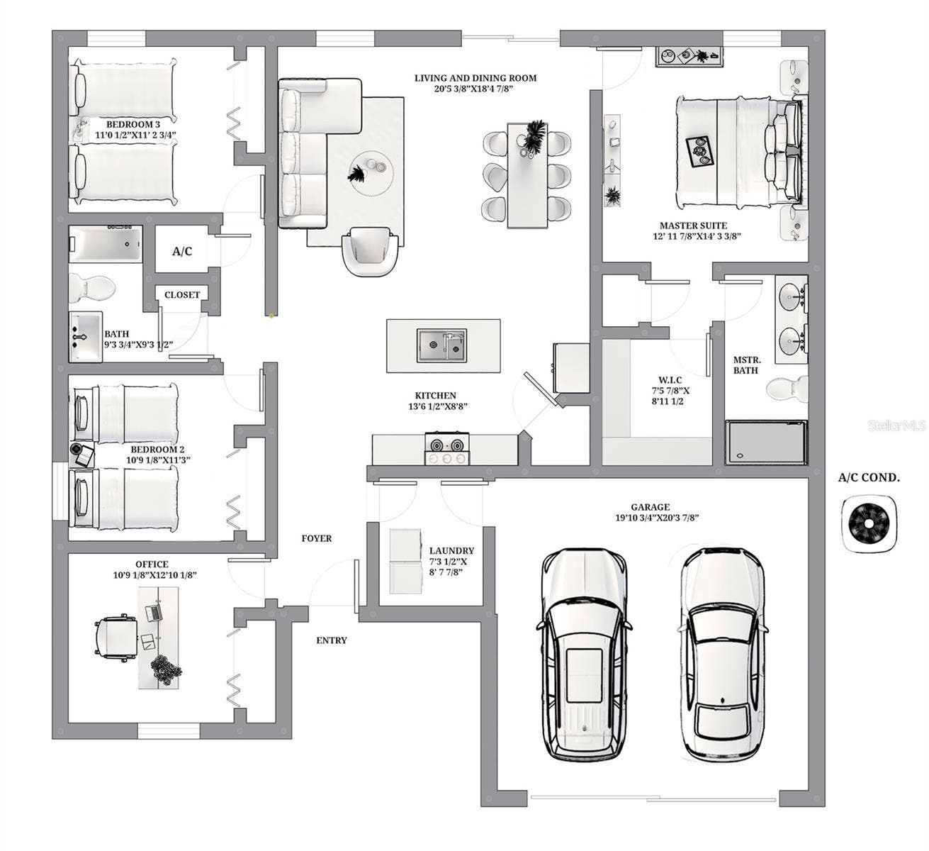 3899 SW 133RD LOOP, Ocala, FL 34473 Floor Plan