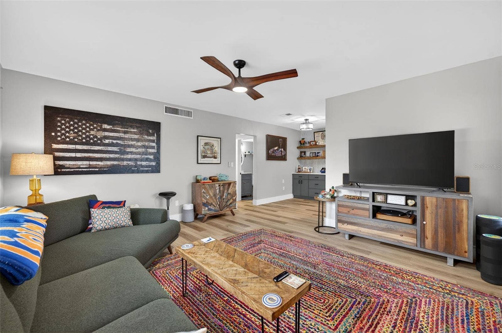 renovated living area