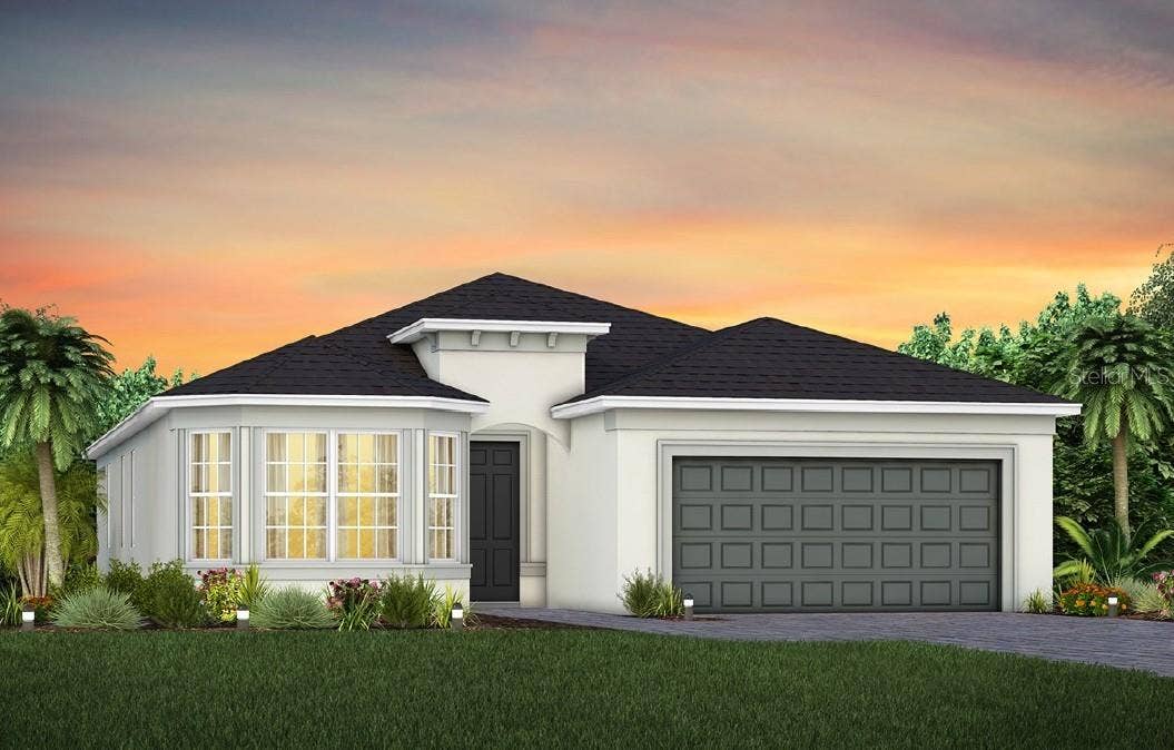 2702 MIDSWEET AVENUE, St Cloud, FL 34772 Exterior Design. Artistic rendering for this new construction home. Pictures are for illustrative purposes only. Elevations, colors and options may vary.