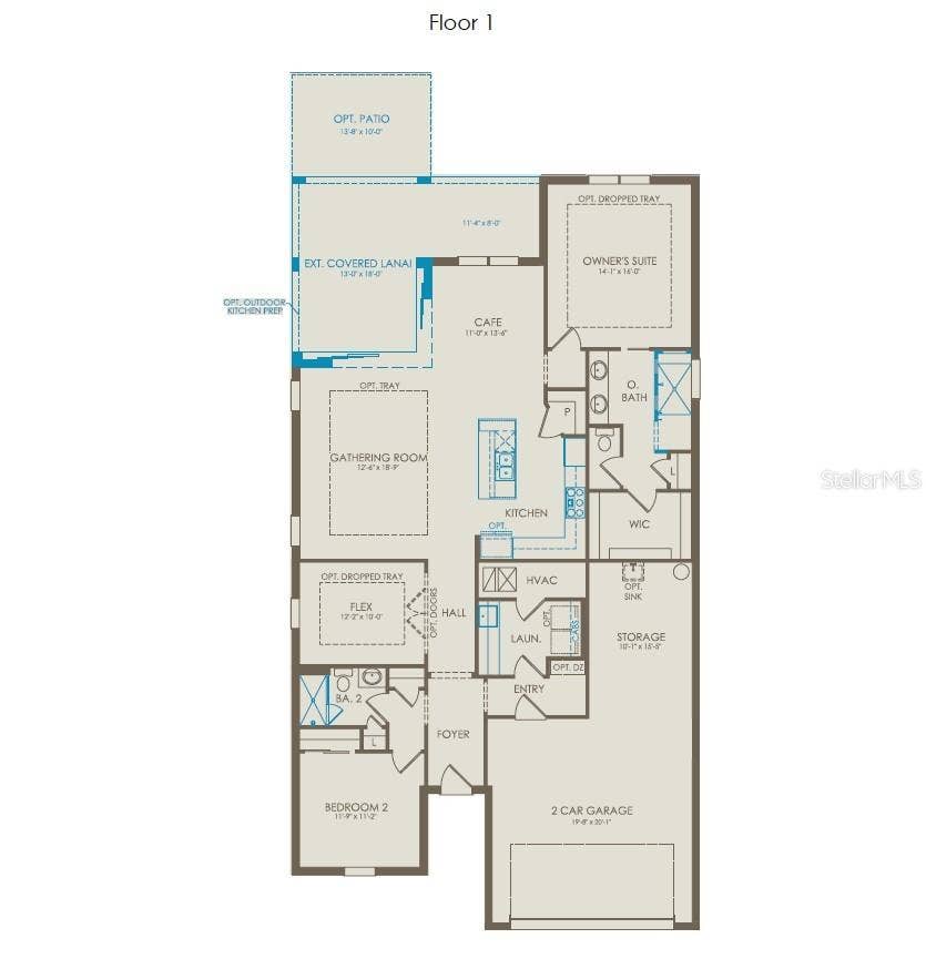 2702 MIDSWEET AVENUE, St Cloud, FL 34772 Floor Plan - Floor One