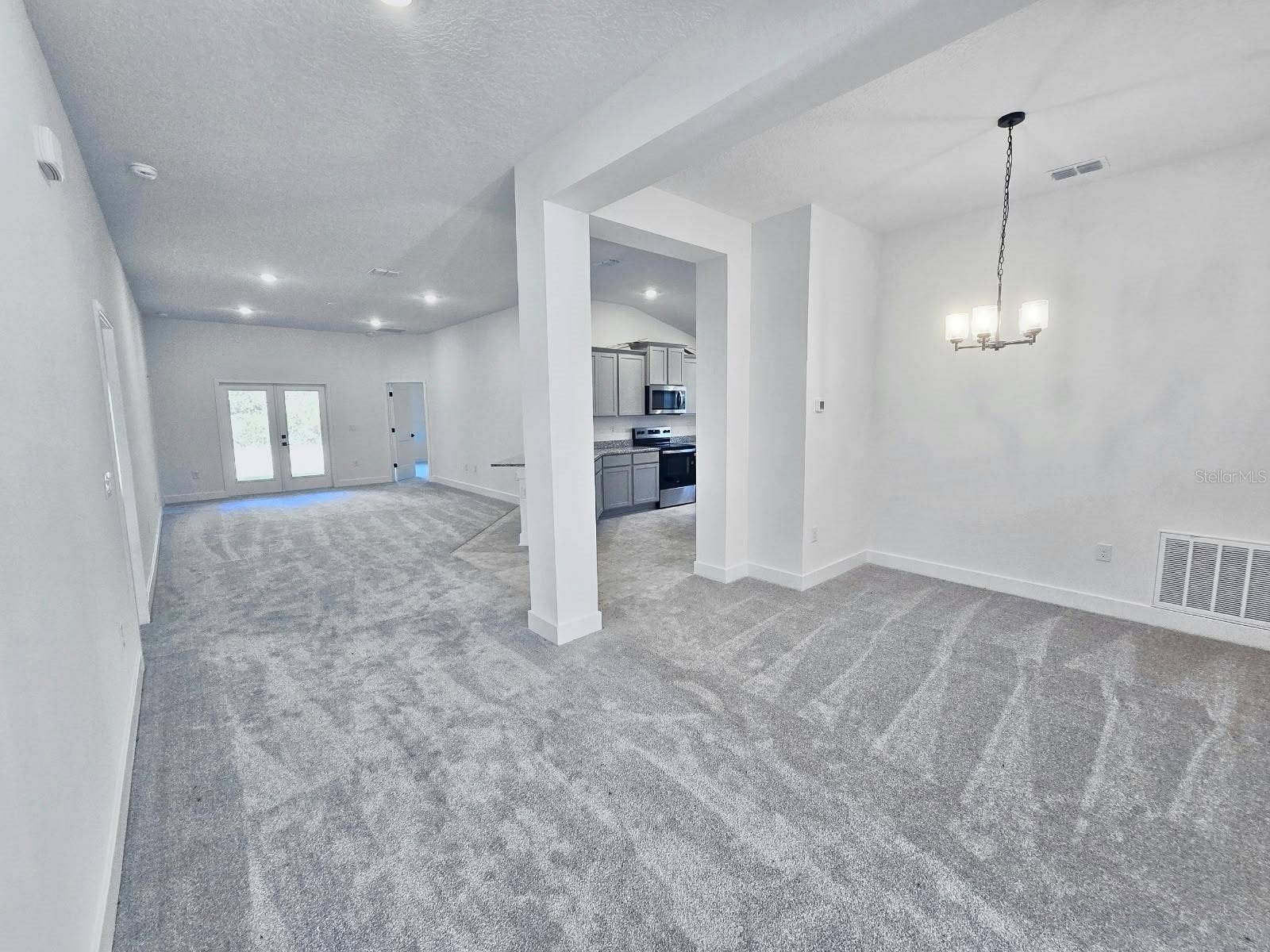 Dining and living room