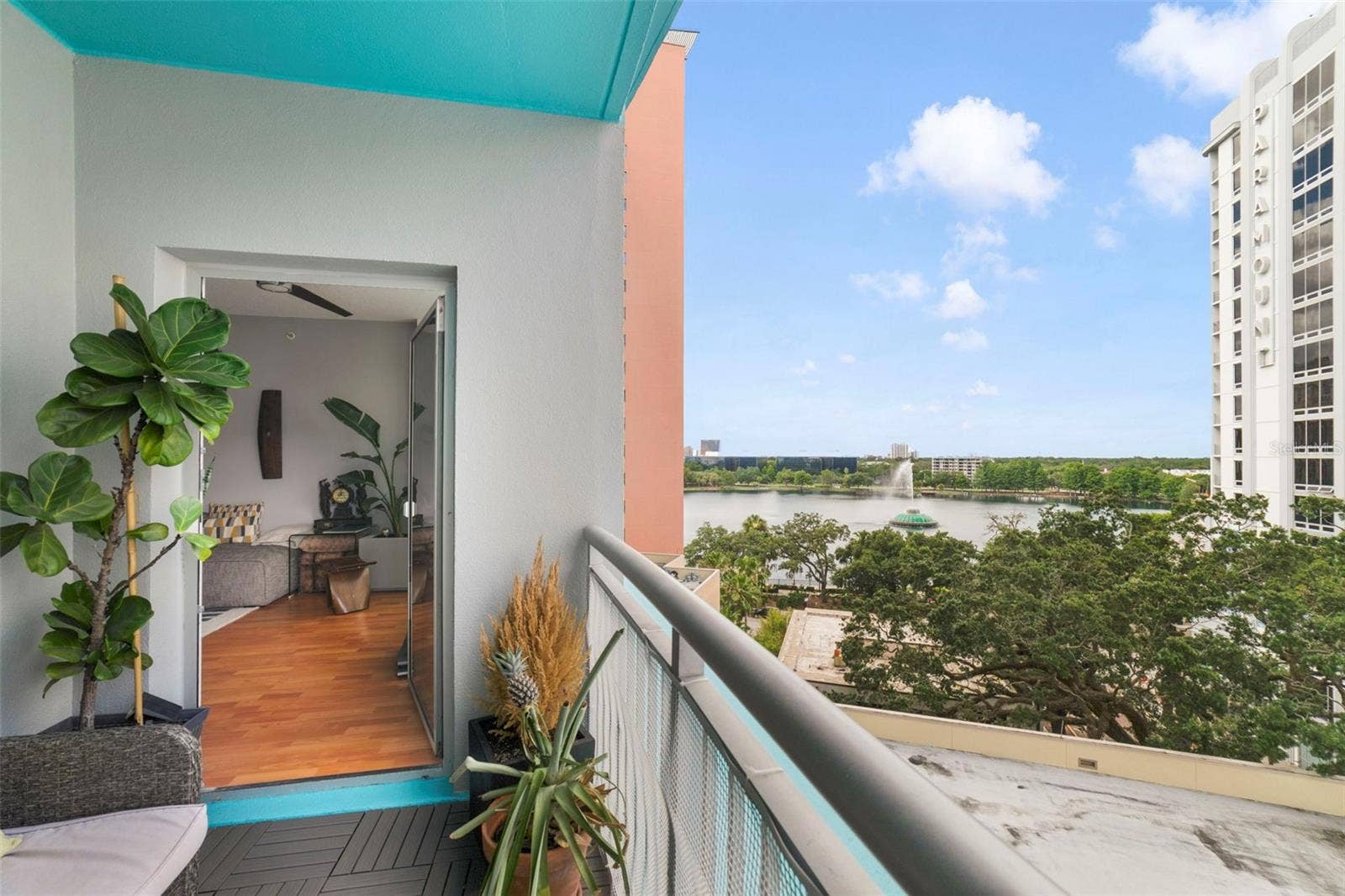 322 E CENTRAL BOULEVARD, #811, Orlando, FL 32801 Balcony Image 3 Fountain View