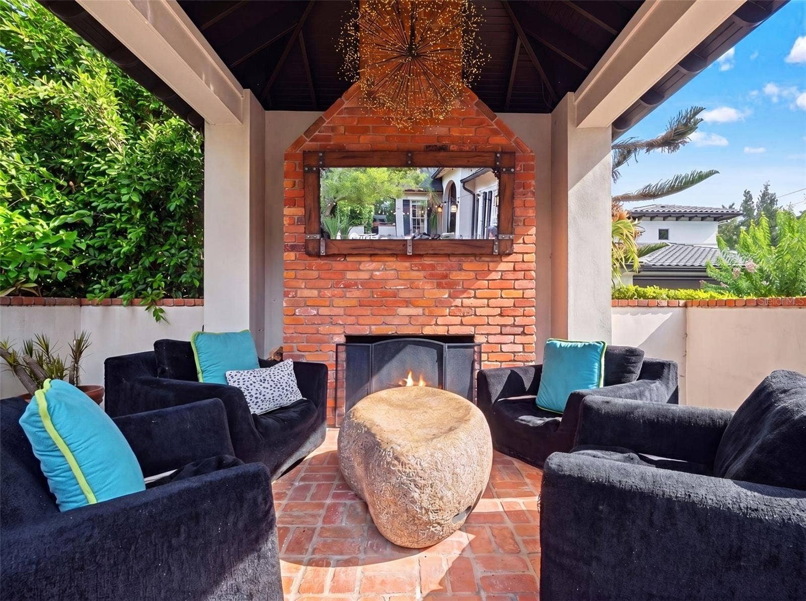 1600 LEGION DRIVE, Winter Park, FL 32789 Pool Cabana with Fireplace