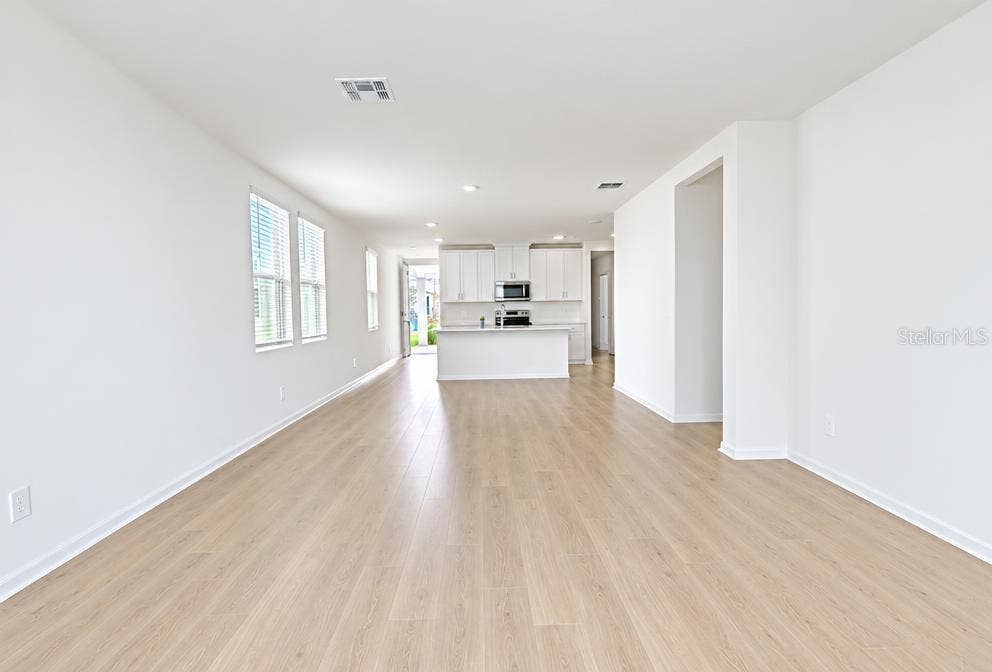 Great room and kitchen
