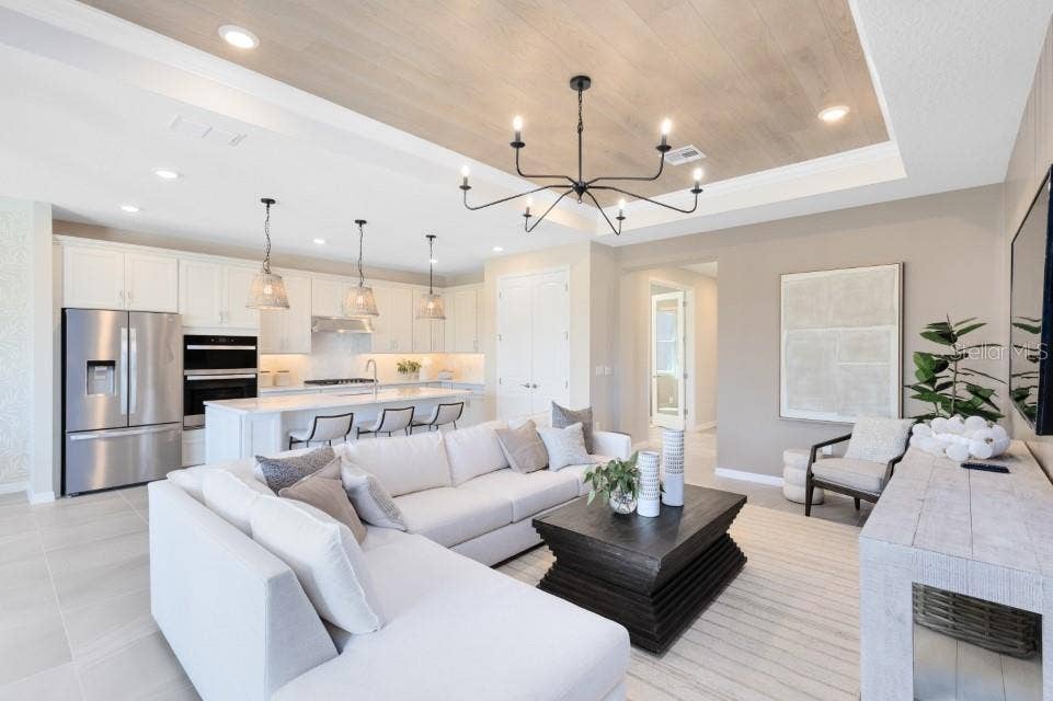 Model Home Design Only. Pictures and furnishings are for illustrative purposes only. Elevations, colors and options may vary. Furniture is for model home staging only.