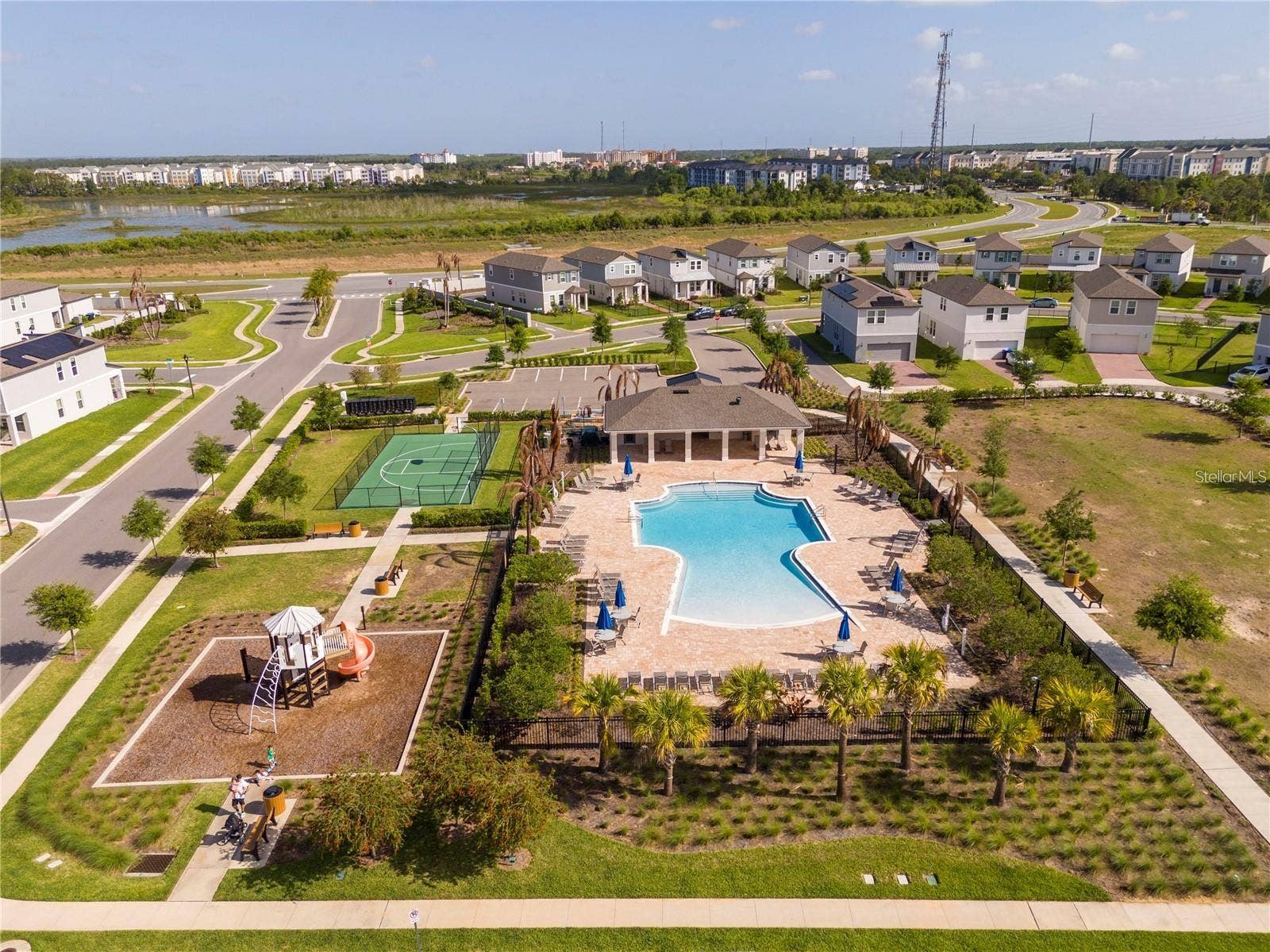 14026 FRASIER STREET, Winter Garden, FL 34787 Aerial overview of the community amenities