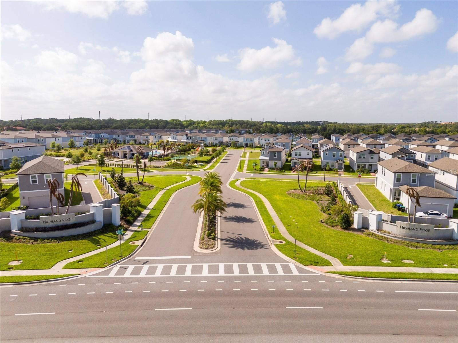 14026 FRASIER STREET, Winter Garden, FL 34787 Aerial view of the neighborhood entrance