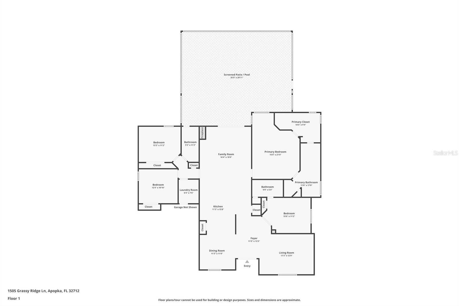 1505 Grassy Ridge Ln floorplan